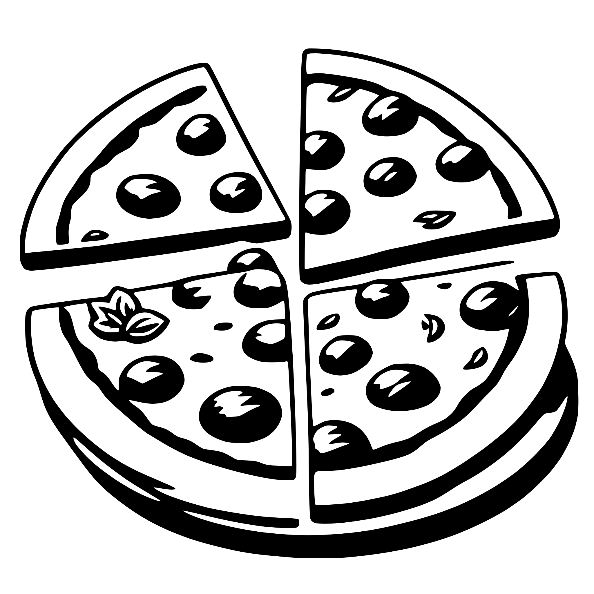 AI-generated SVG of 'pizza'