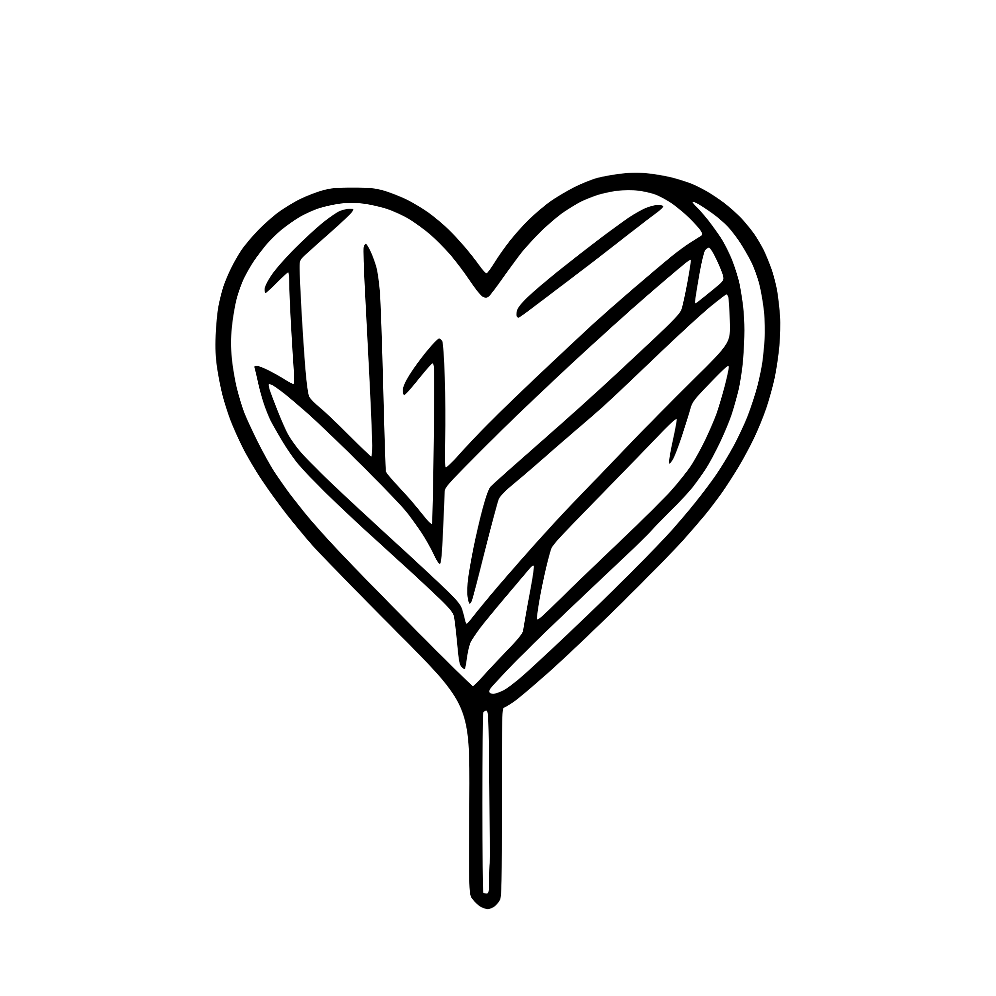 AI-generated SVG of a simple handrawn heart