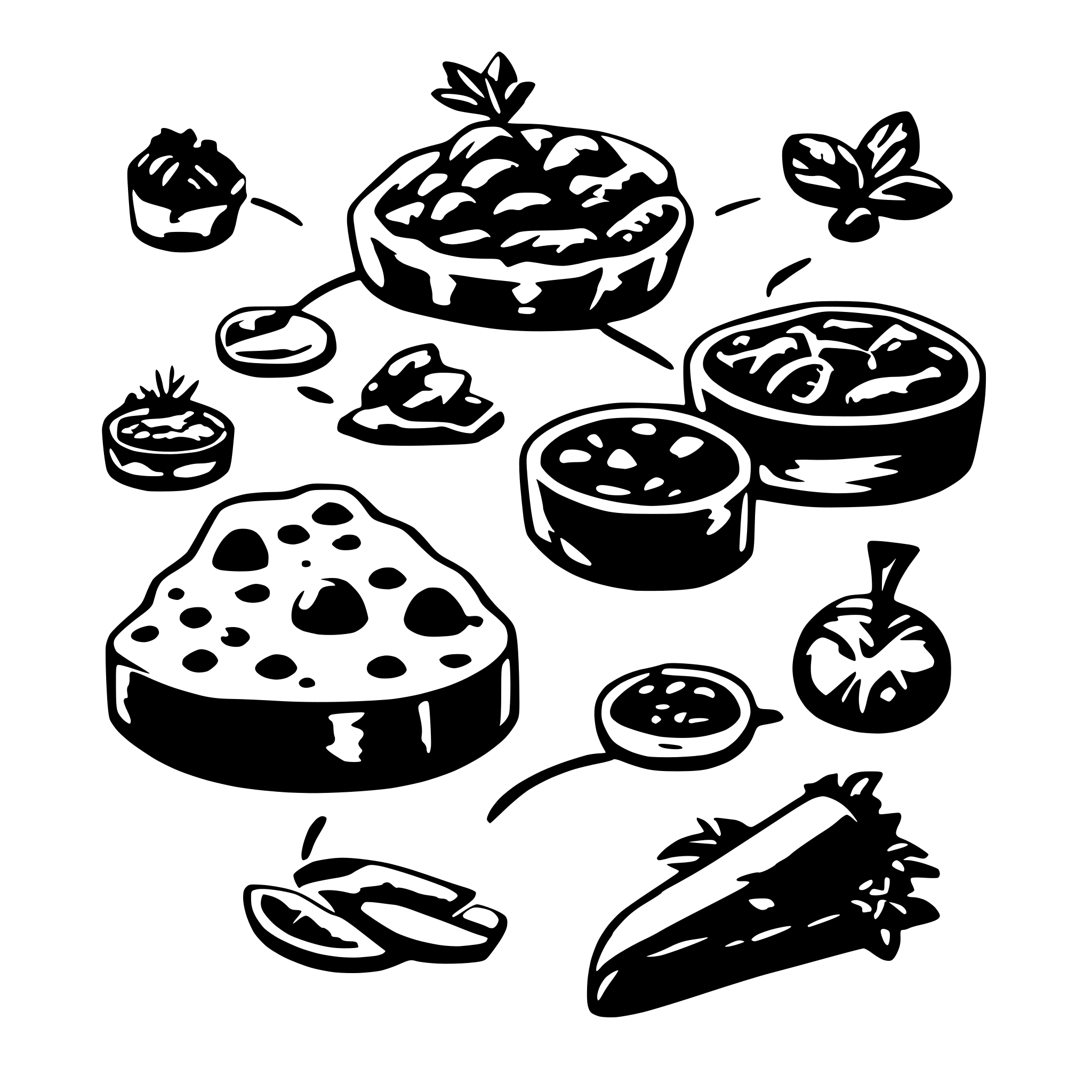 AI-generated SVG of a make image based food web