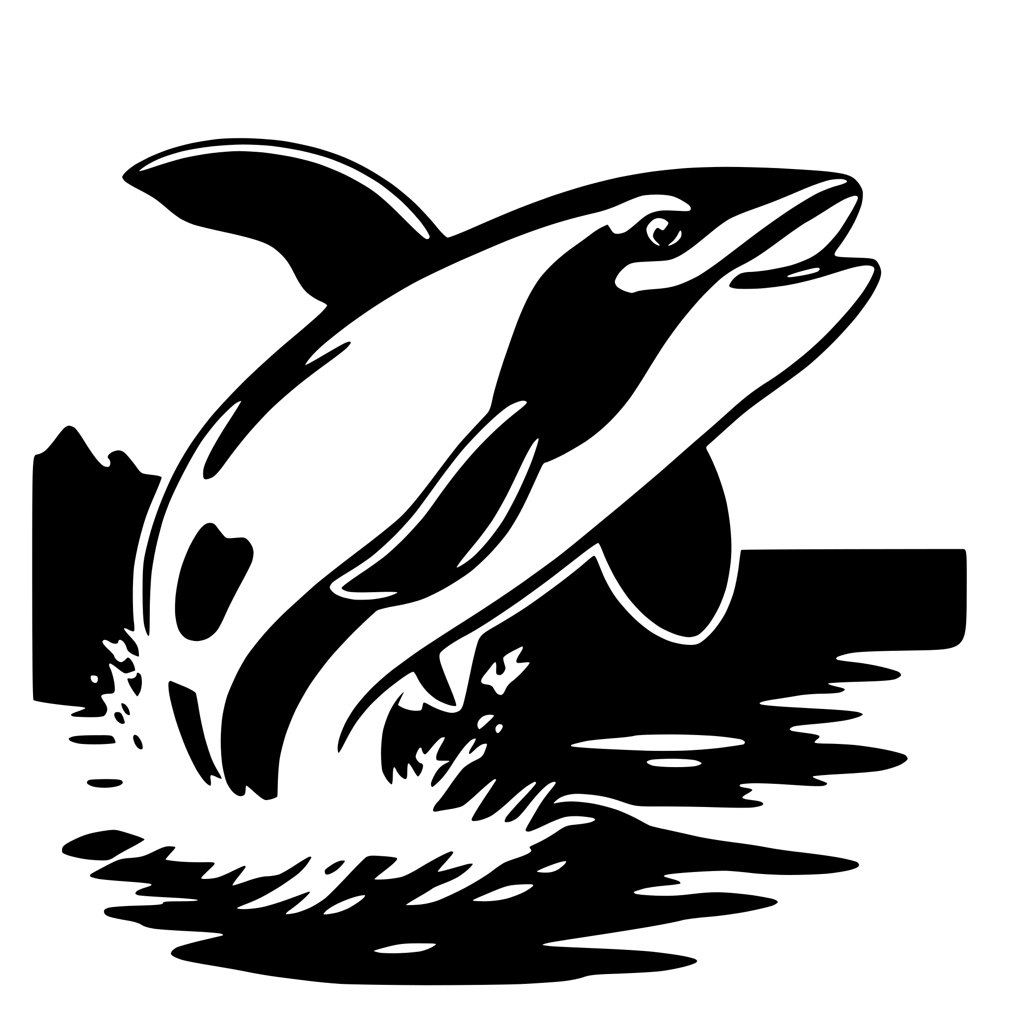 AI-generated SVG of a orca jumping