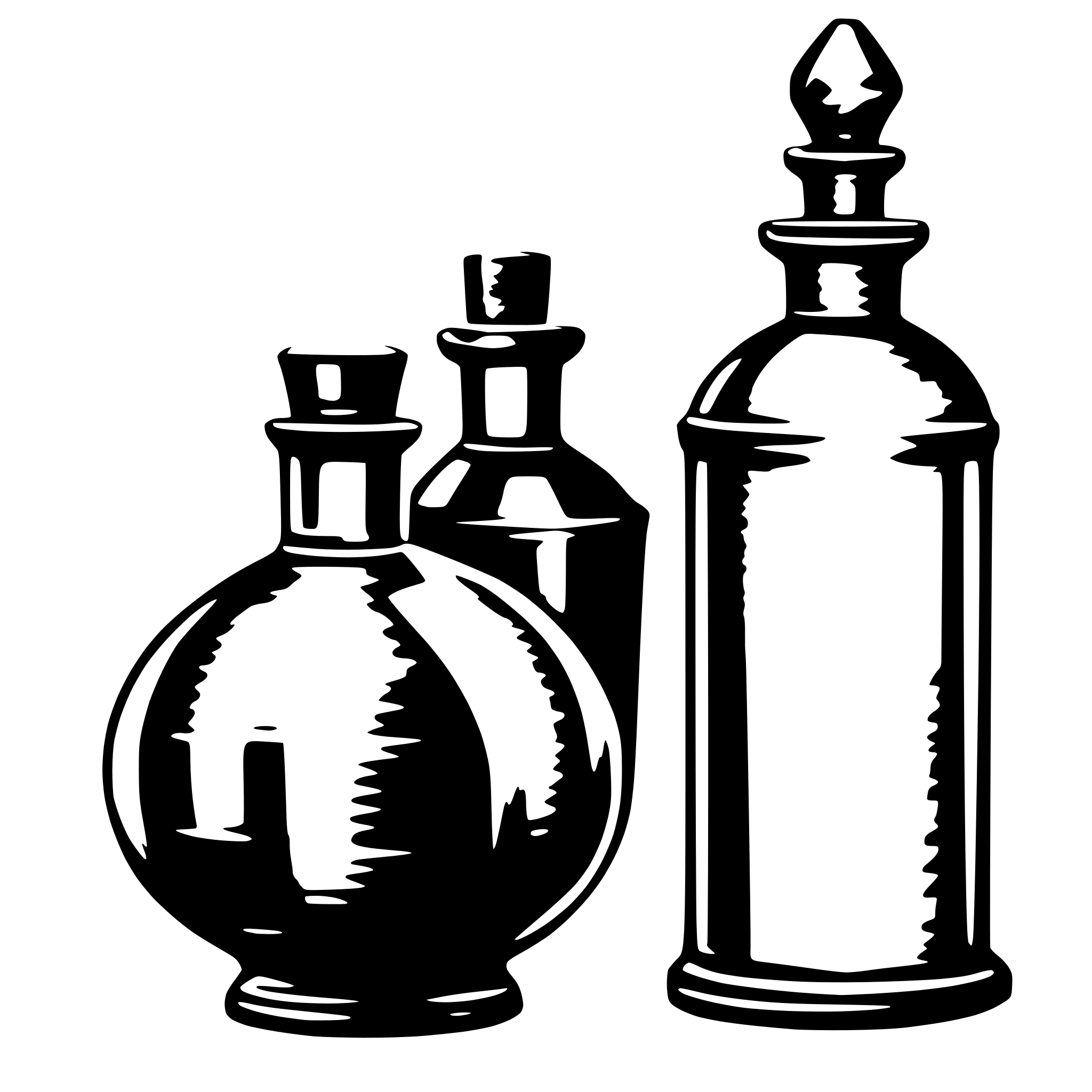 AI-generated SVG of 'fancy potion bottles'