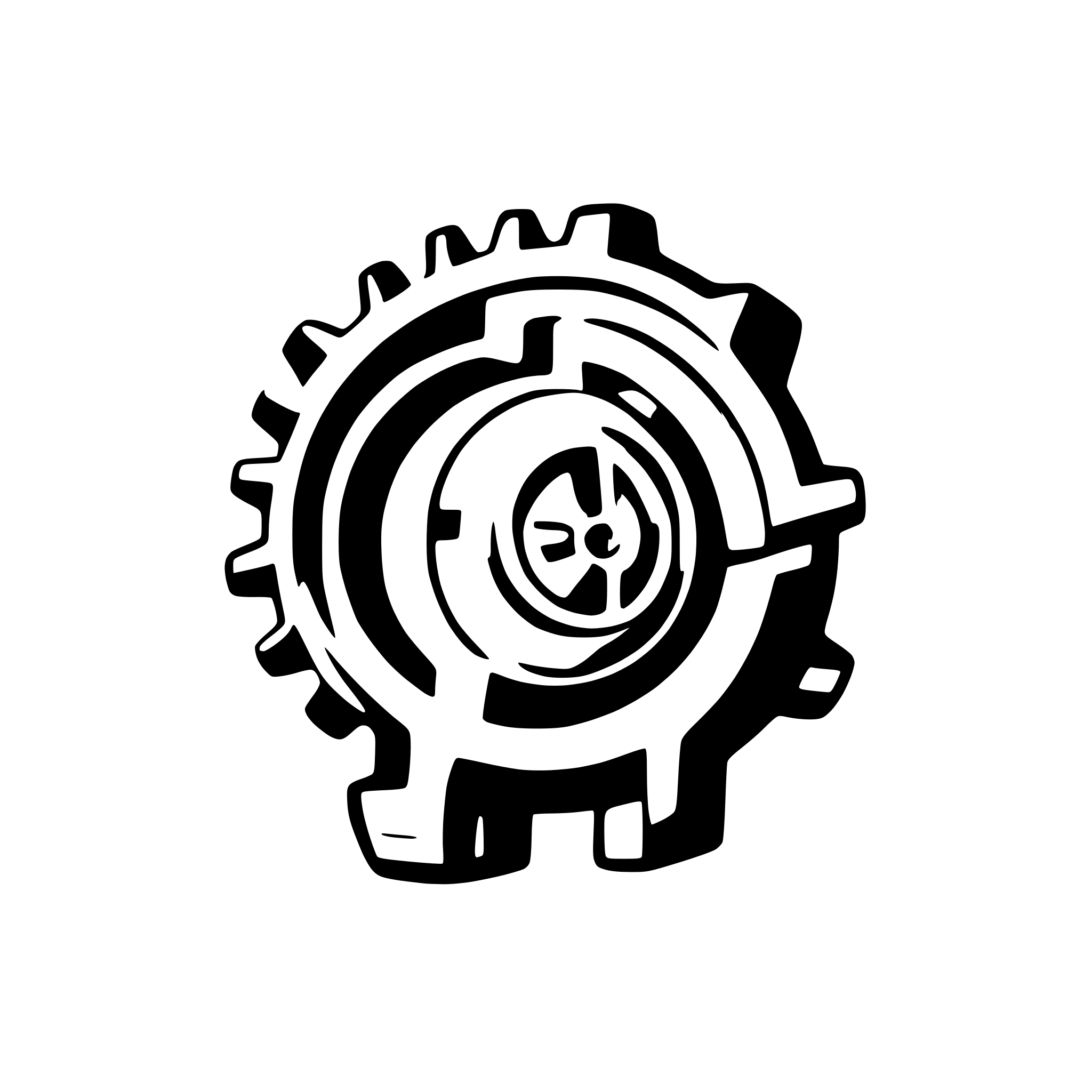 AI-generated SVG of a simple consept of motor engine