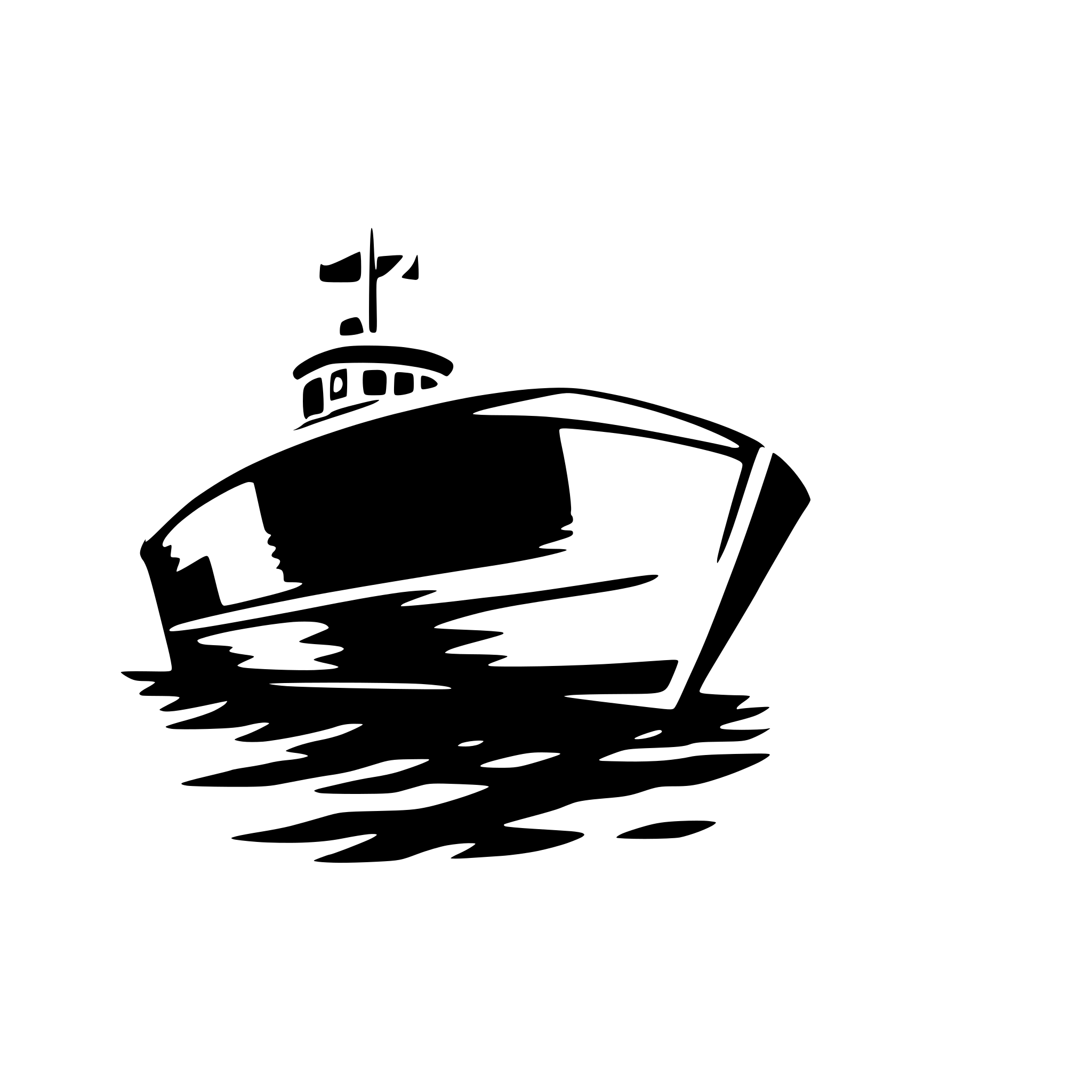 AI-generated SVG of a bateau