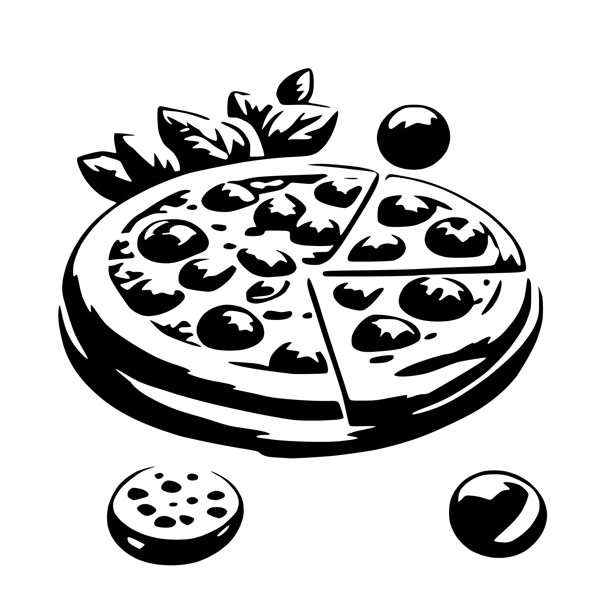 AI-generated SVG of 'pizza'