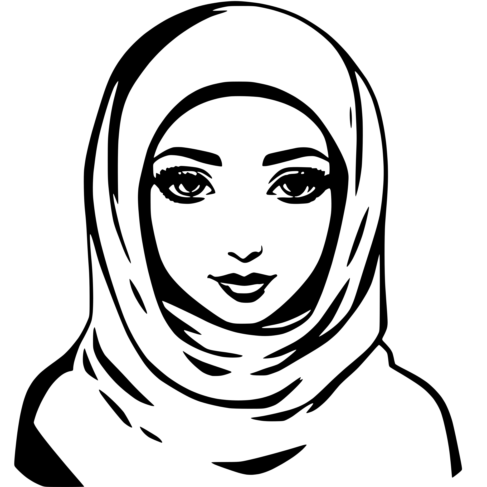 AI-generated SVG of 'hijabi'