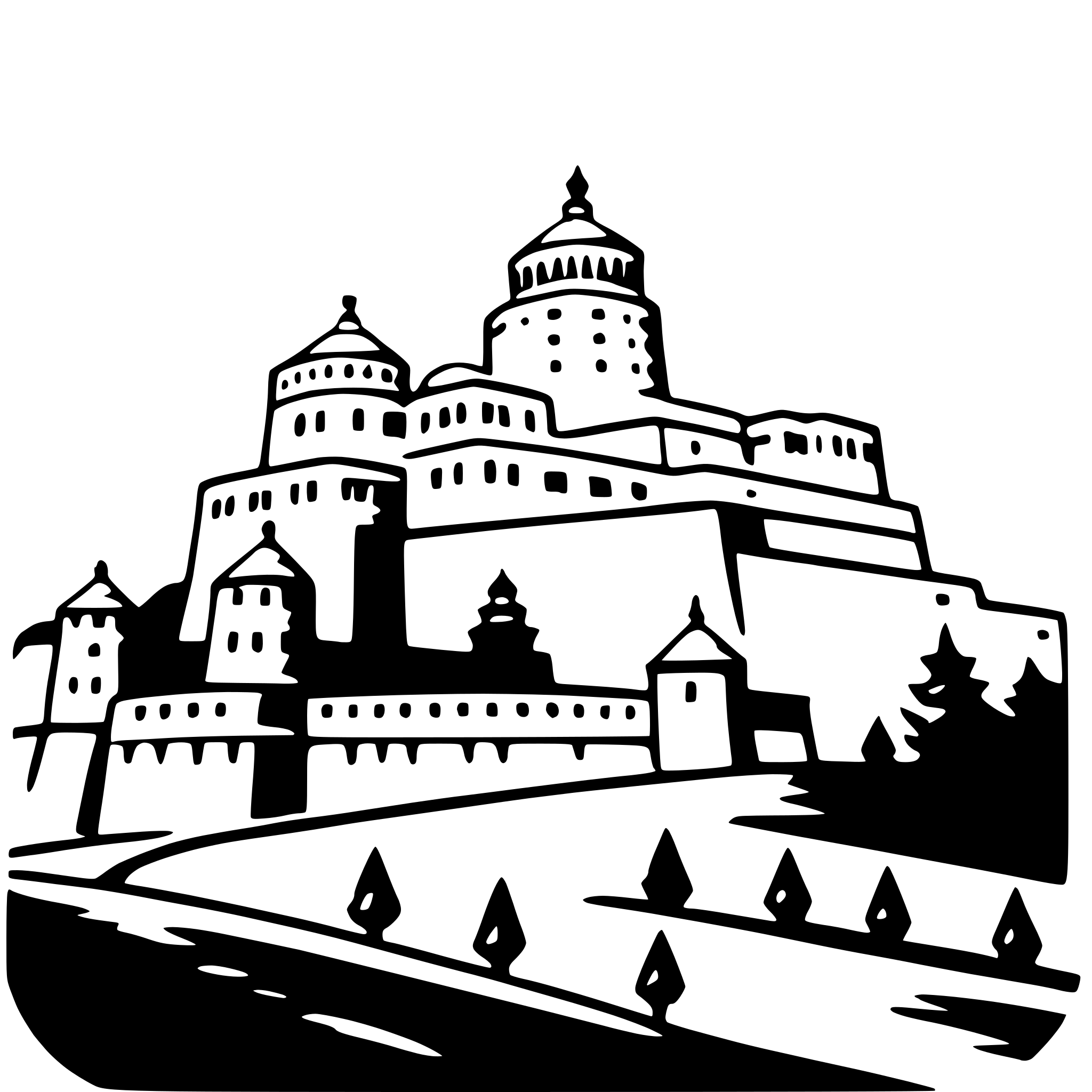 AI-generated SVG of a potala palace
