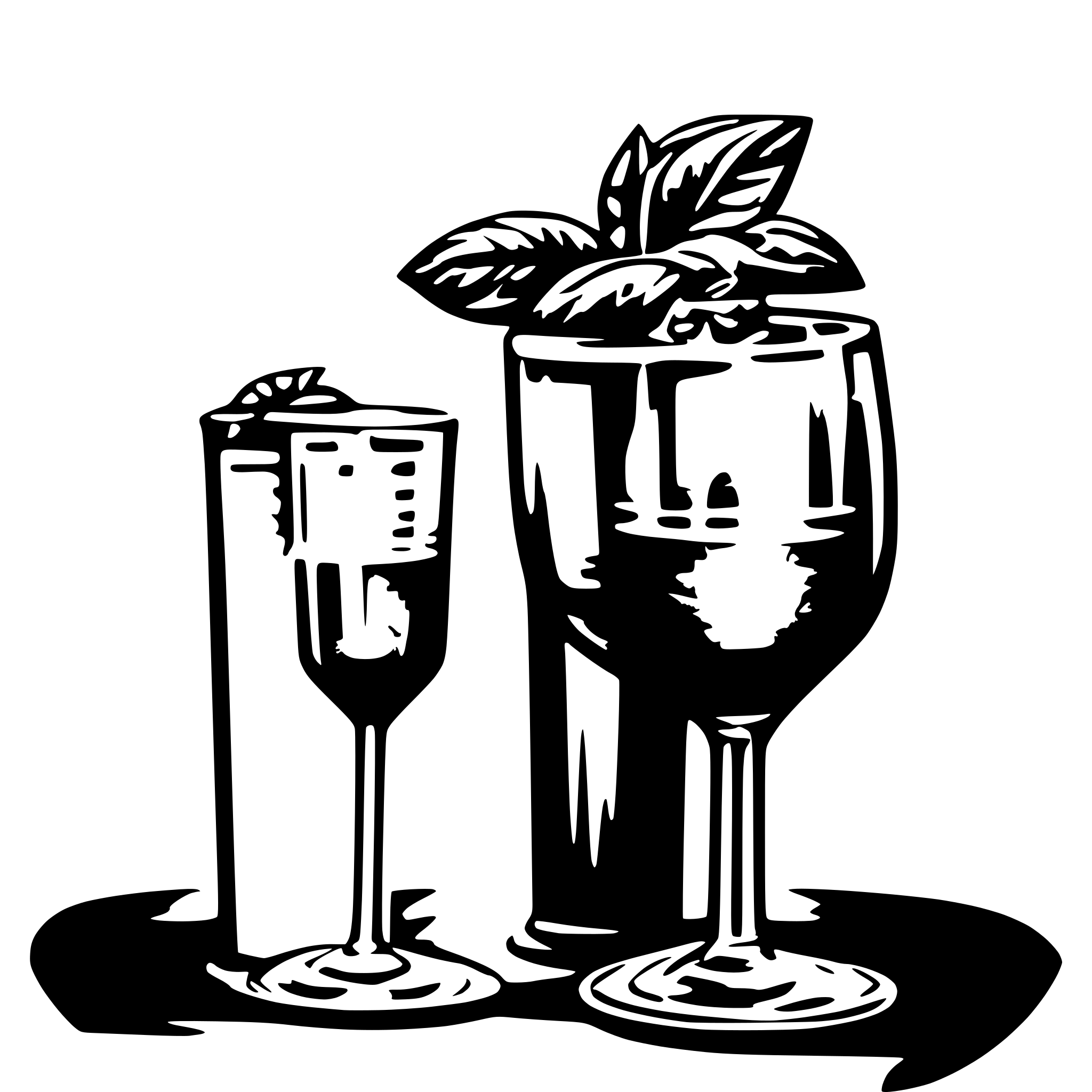 AI-generated SVG of a aperol spritz