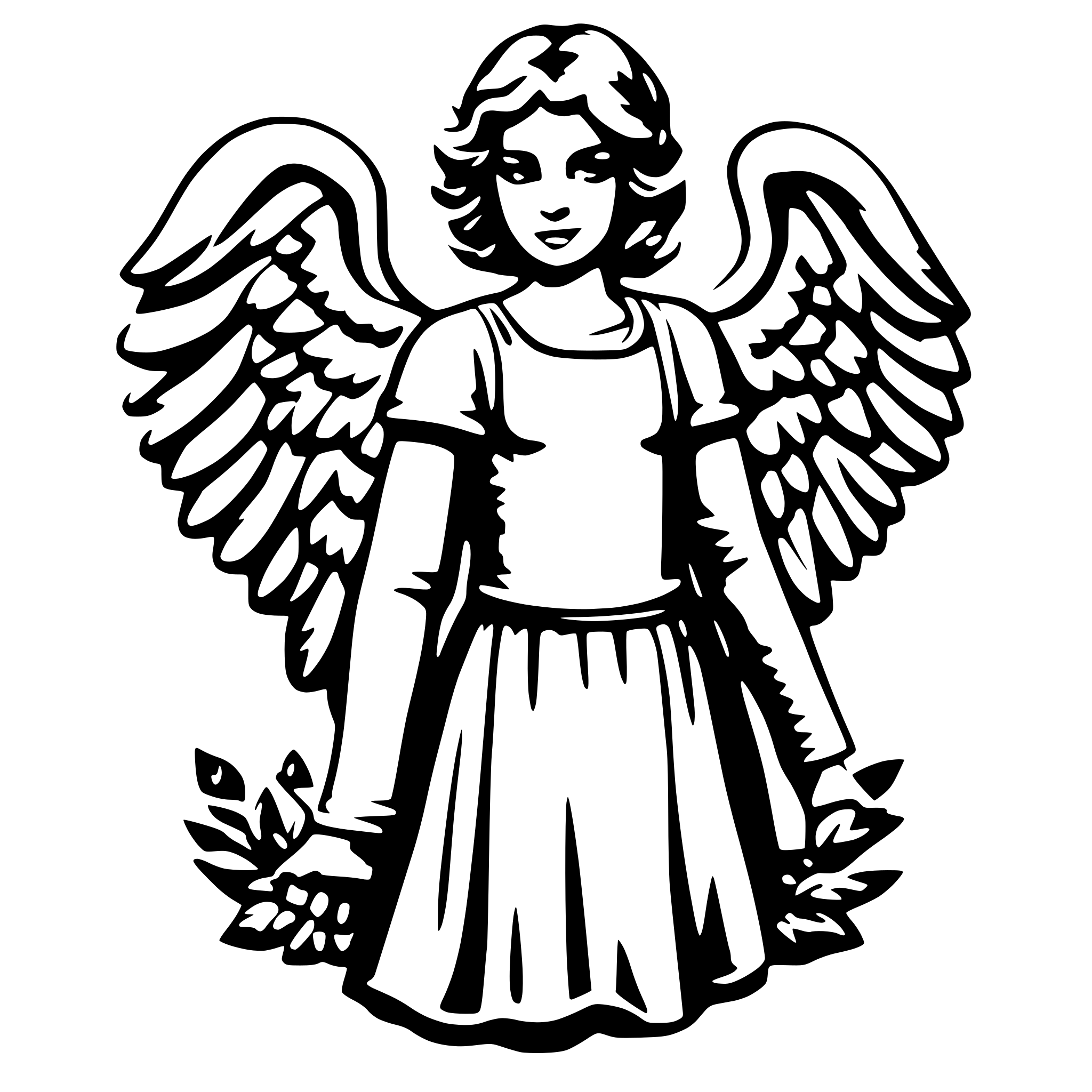 AI-generated SVG of a Angel