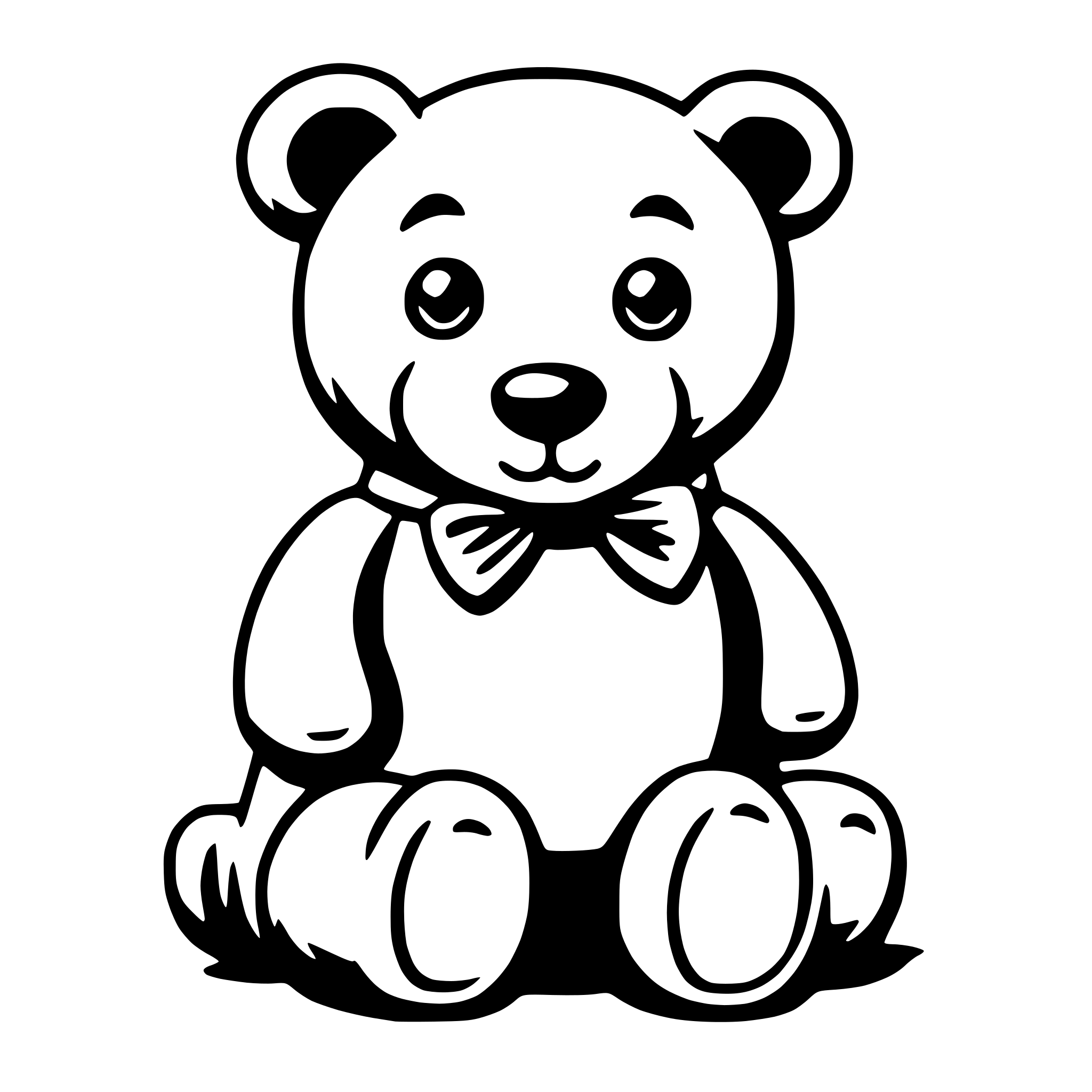 AI-generated SVG of 'teddy bear'