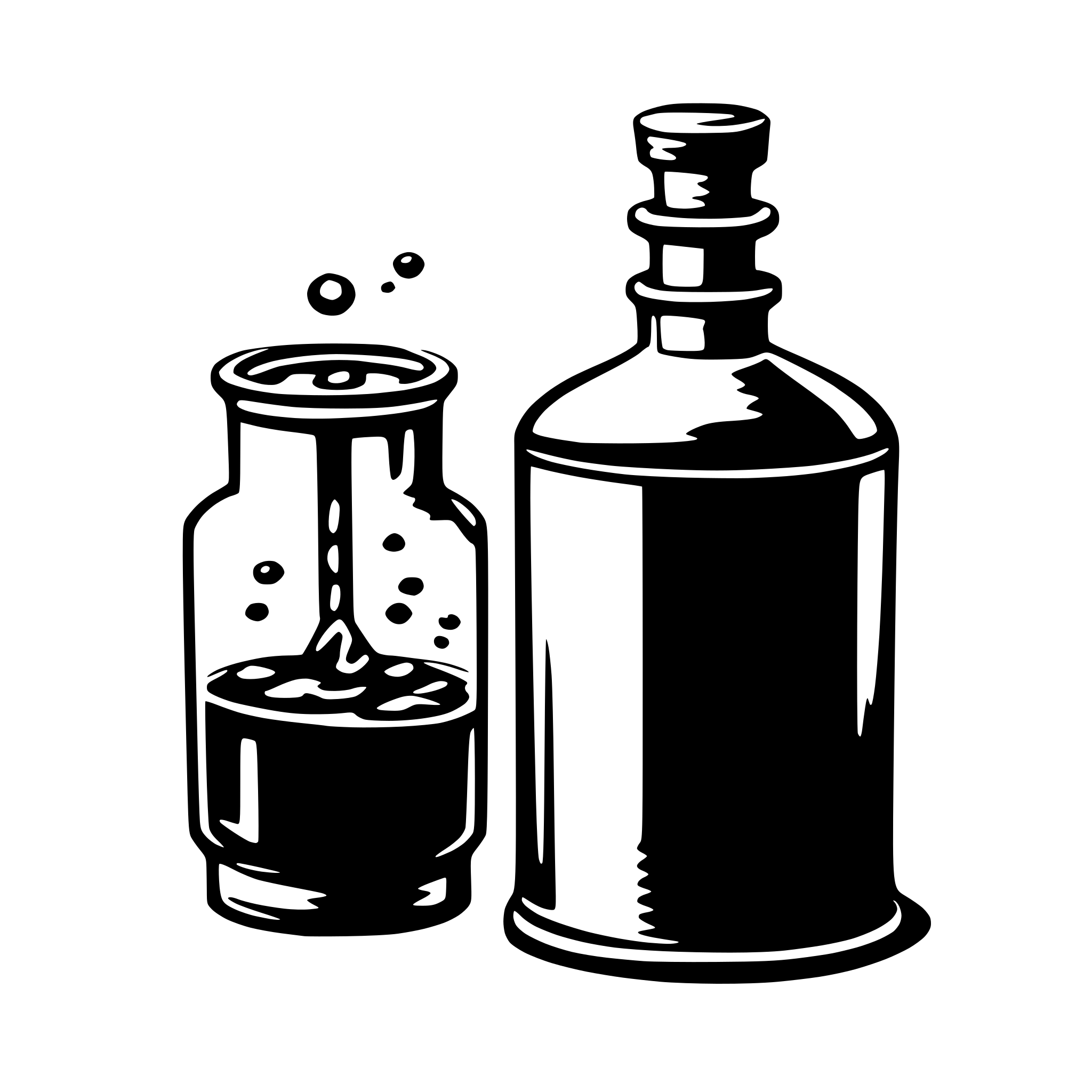 AI-generated SVG of 'flask with boiling solution'