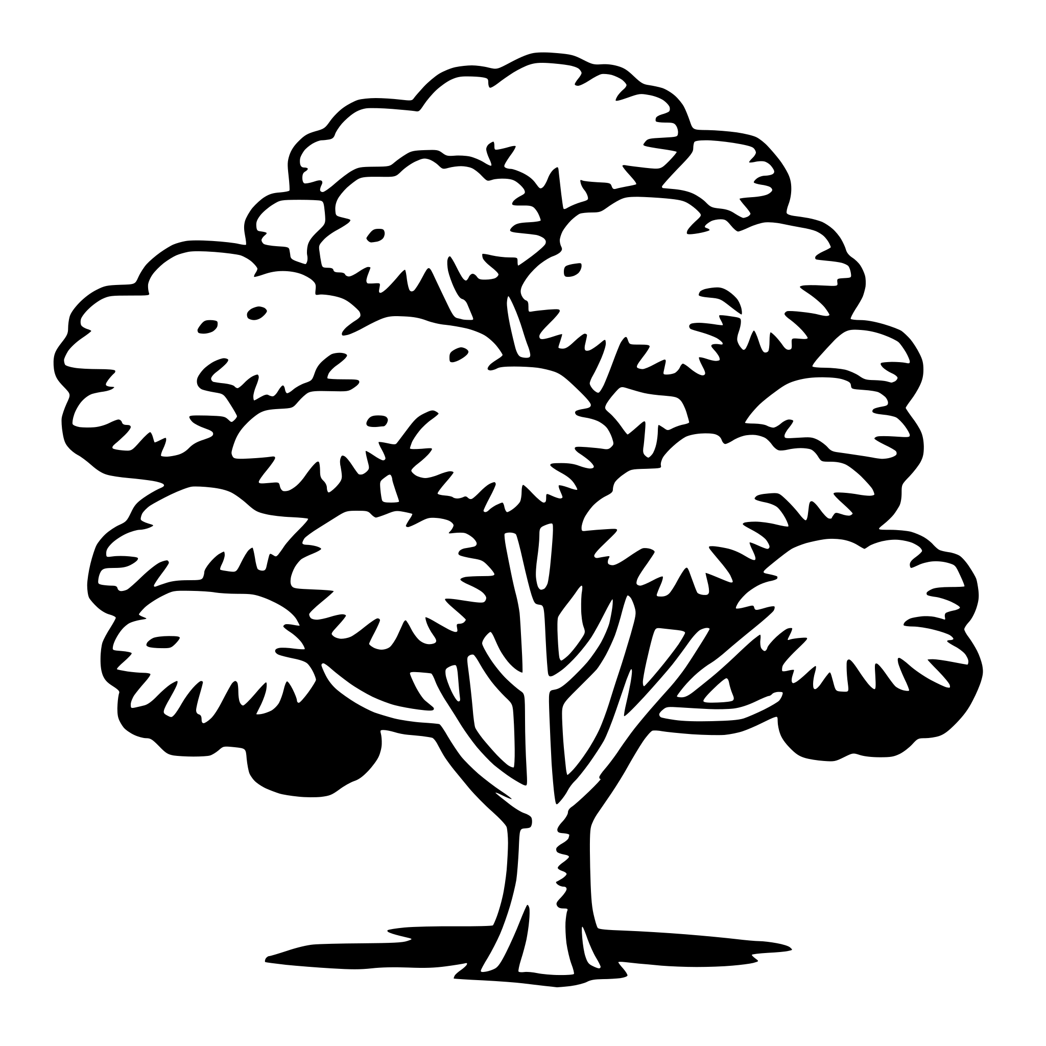 AI-generated SVG of 'jacaranda tree'