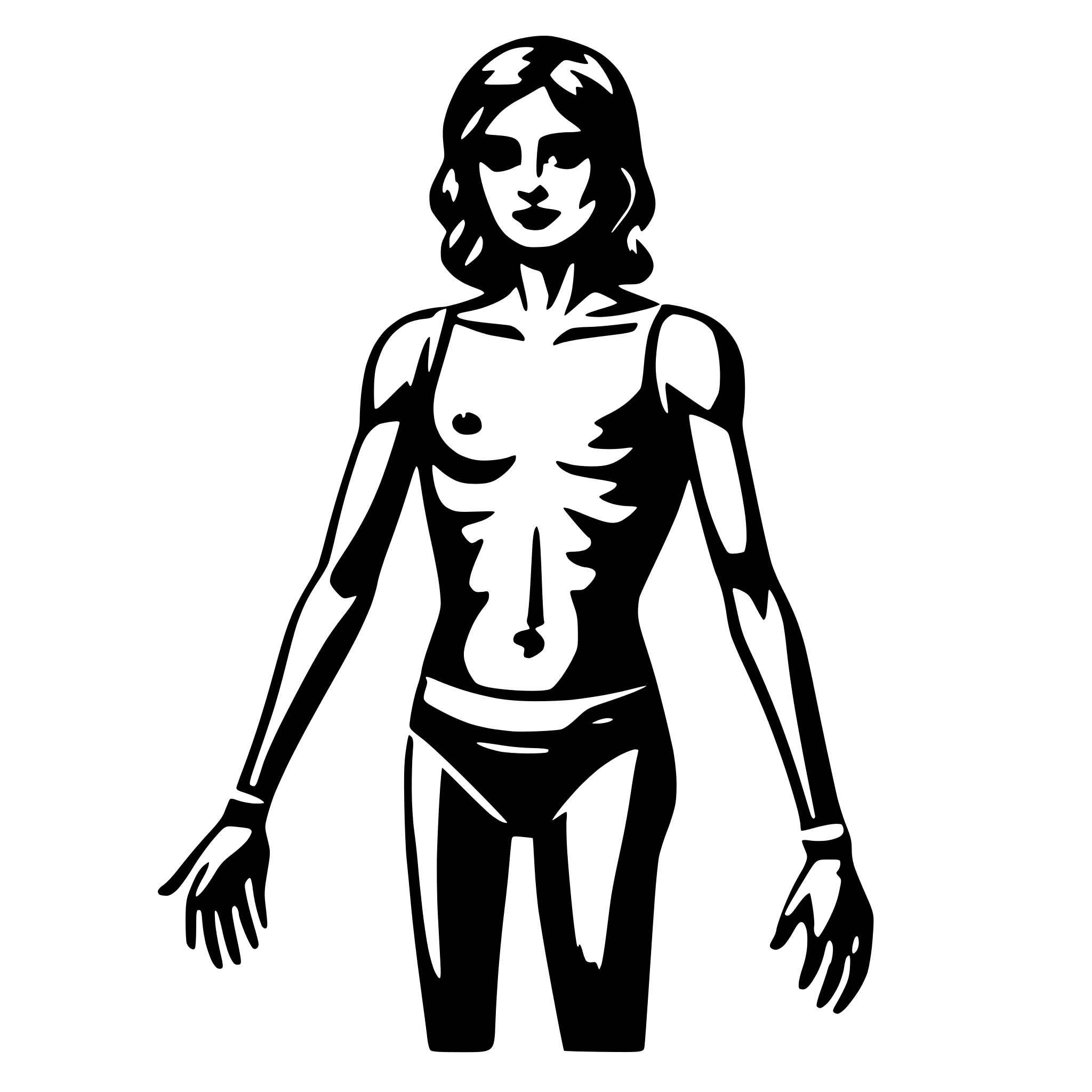 AI-generated SVG of a human body