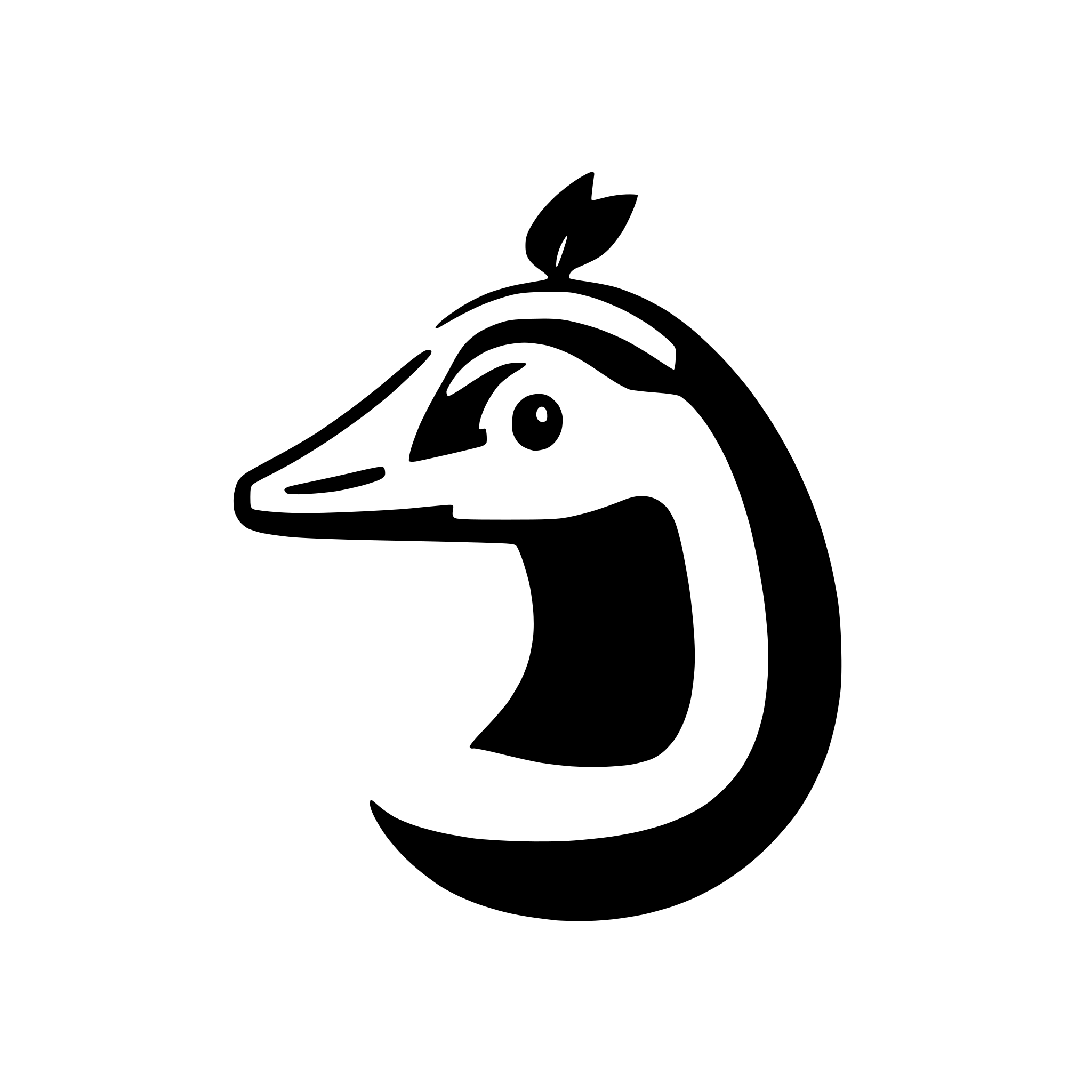 AI-generated SVG of 'goose head'