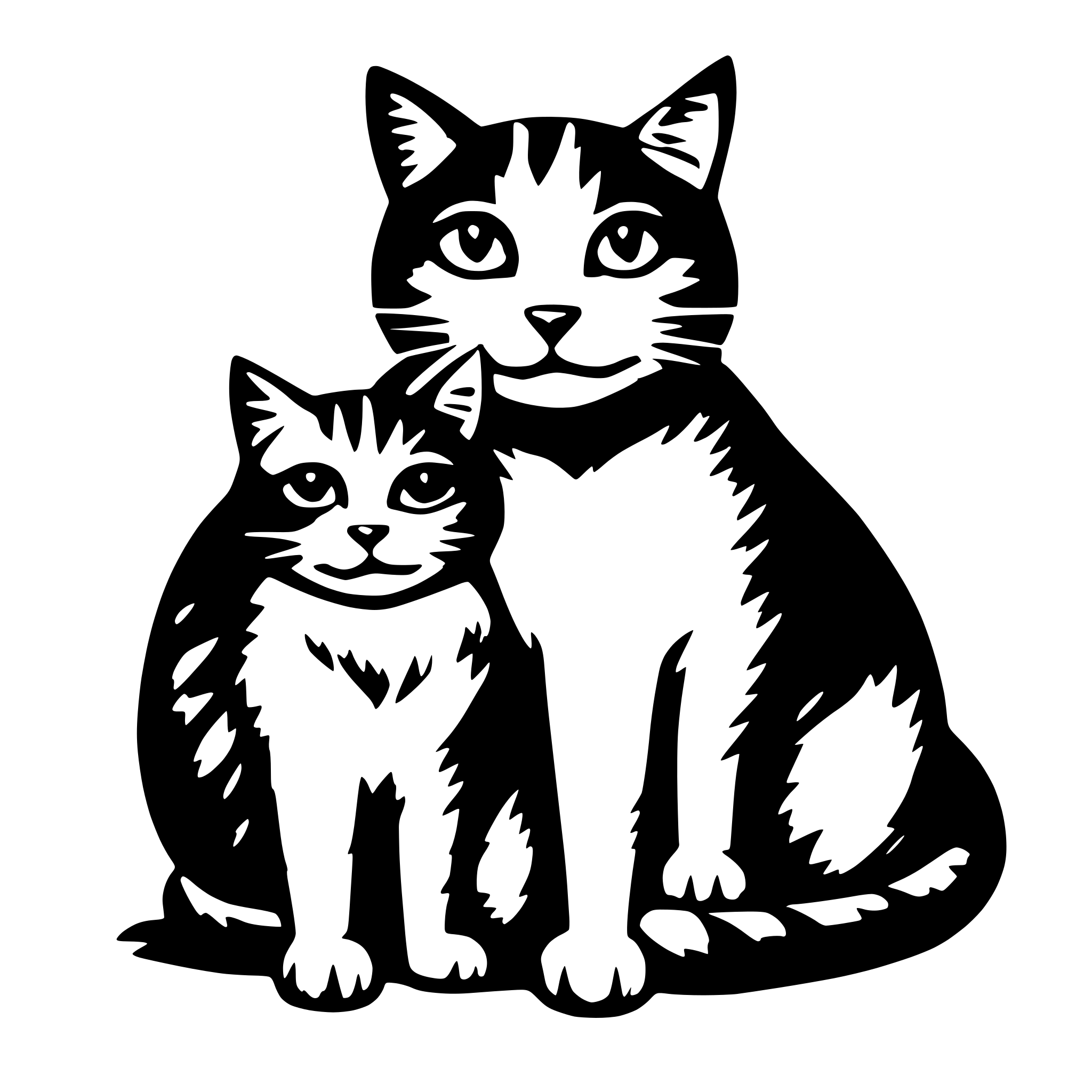 AI-generated SVG of 'best cat mom ever'