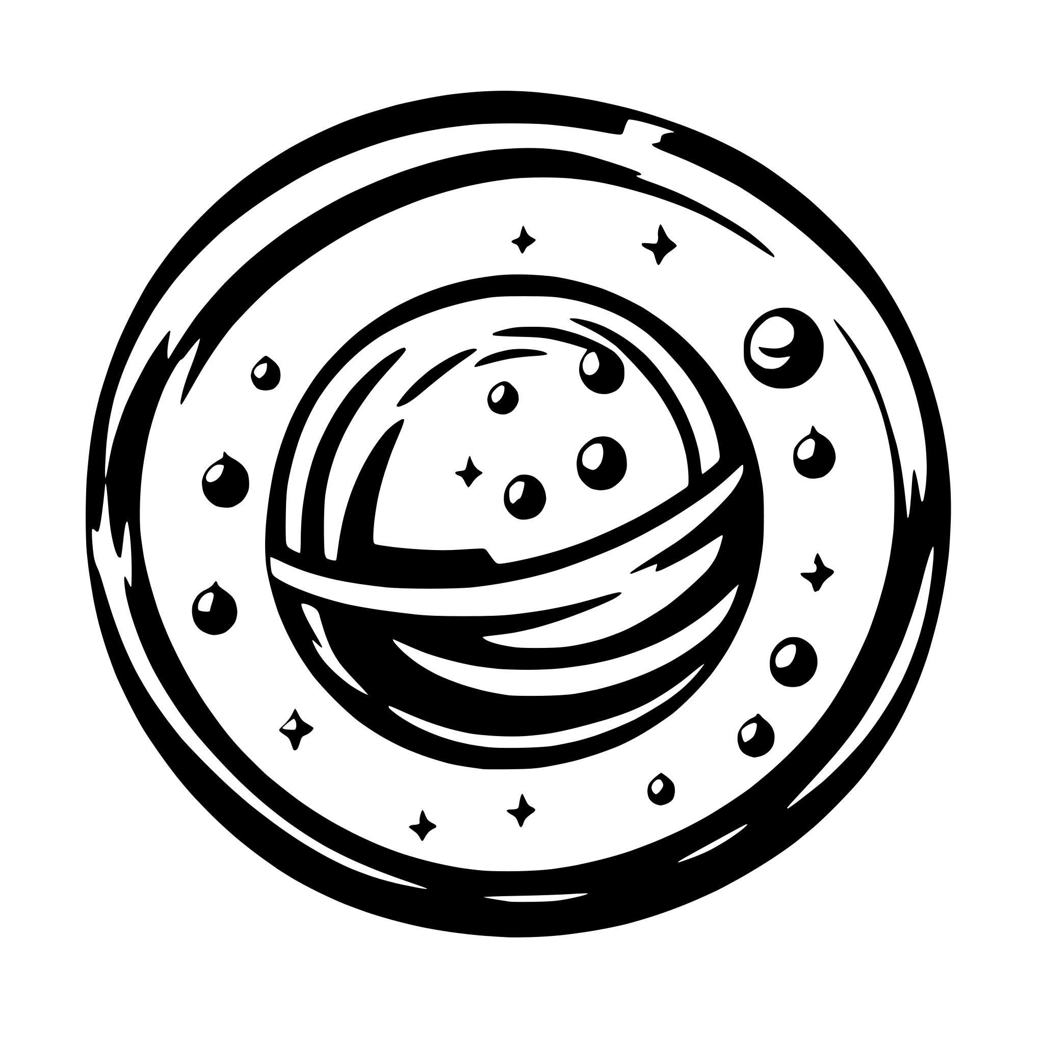 AI-generated SVG of 'Vibe Planets'