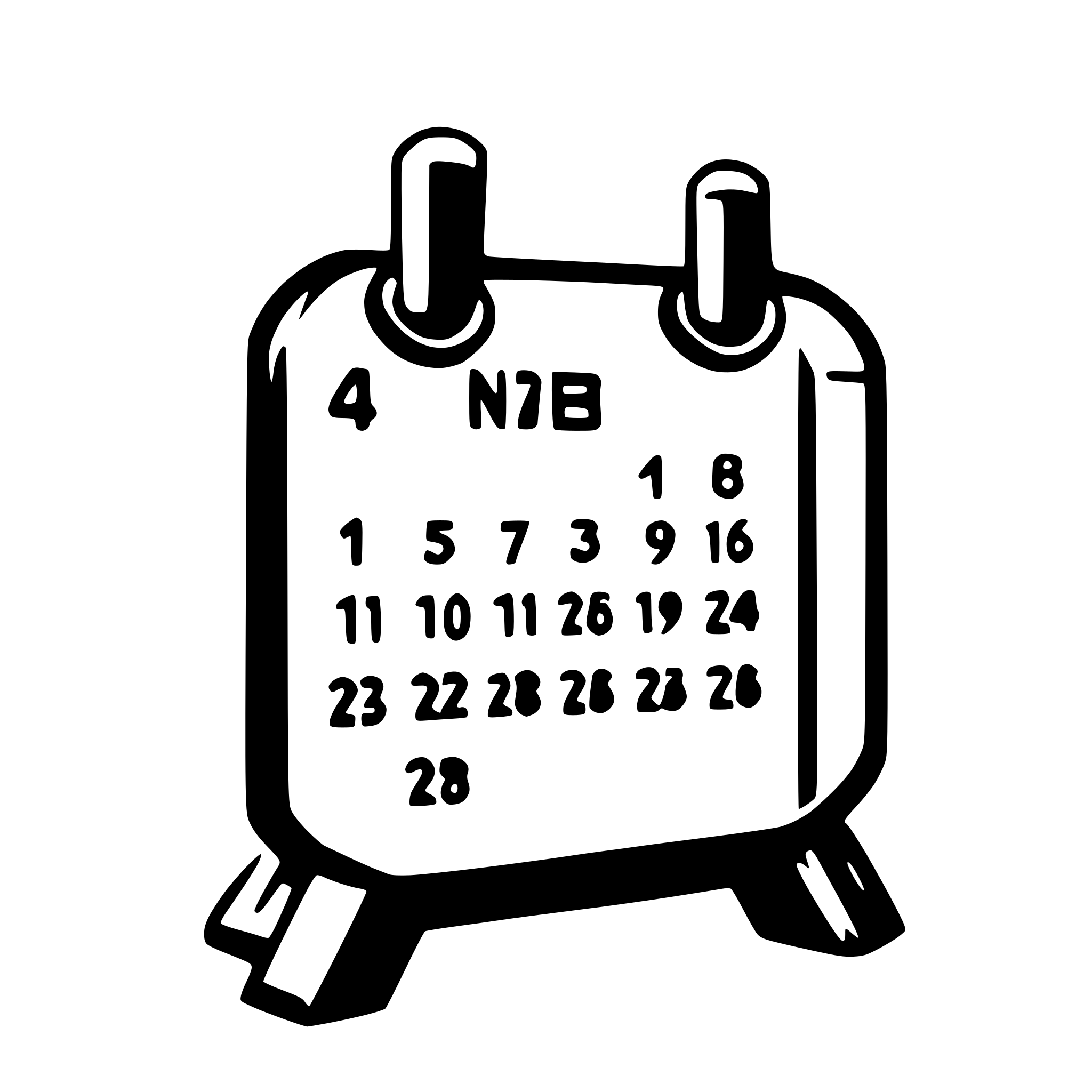 AI-generated SVG of a calendar