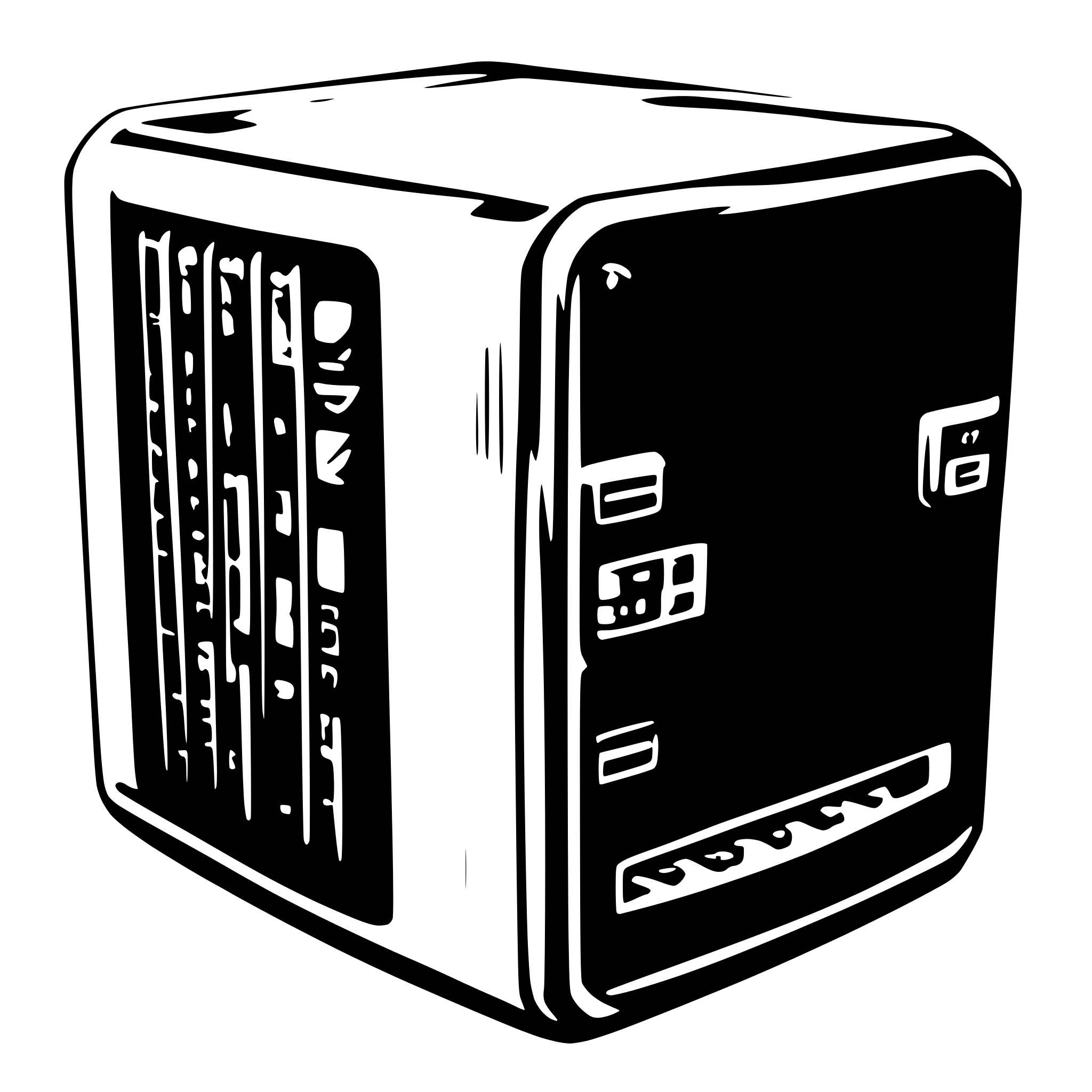 AI-generated SVG of 'computer case'