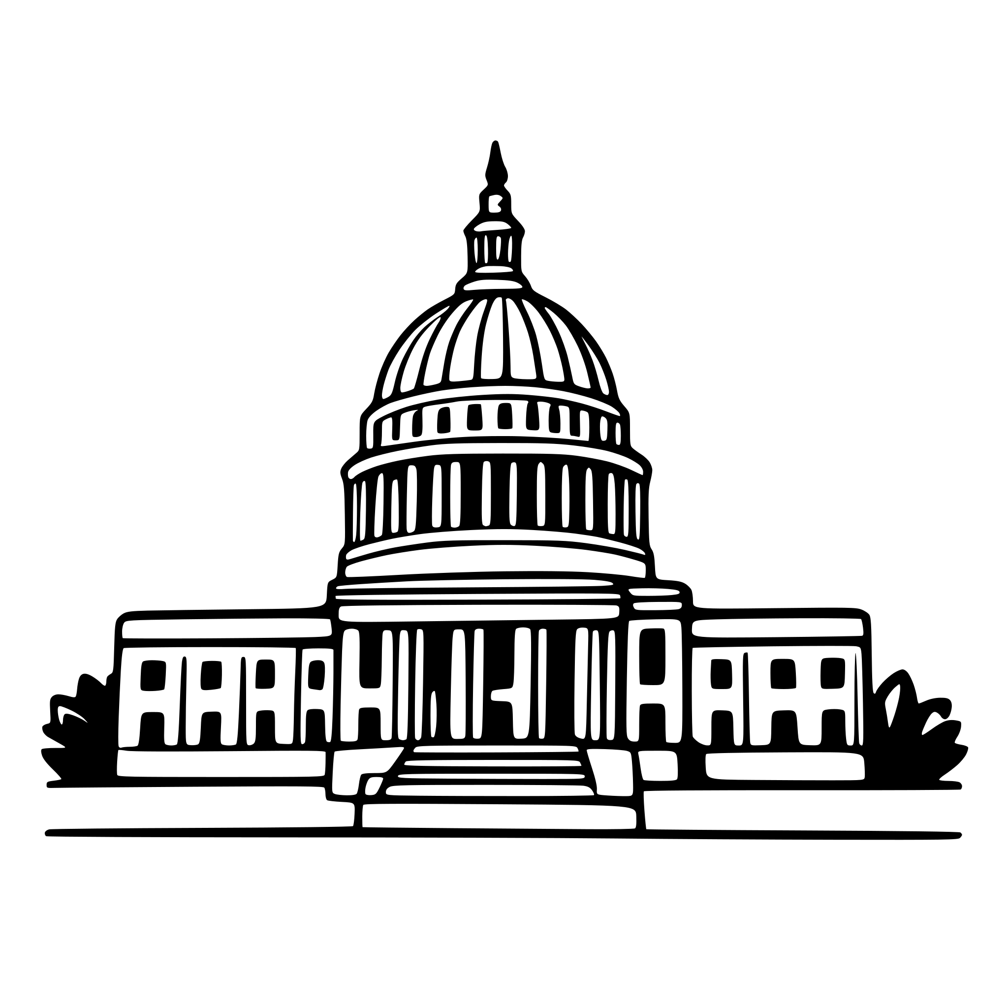 AI-generated SVG of a USA congress building