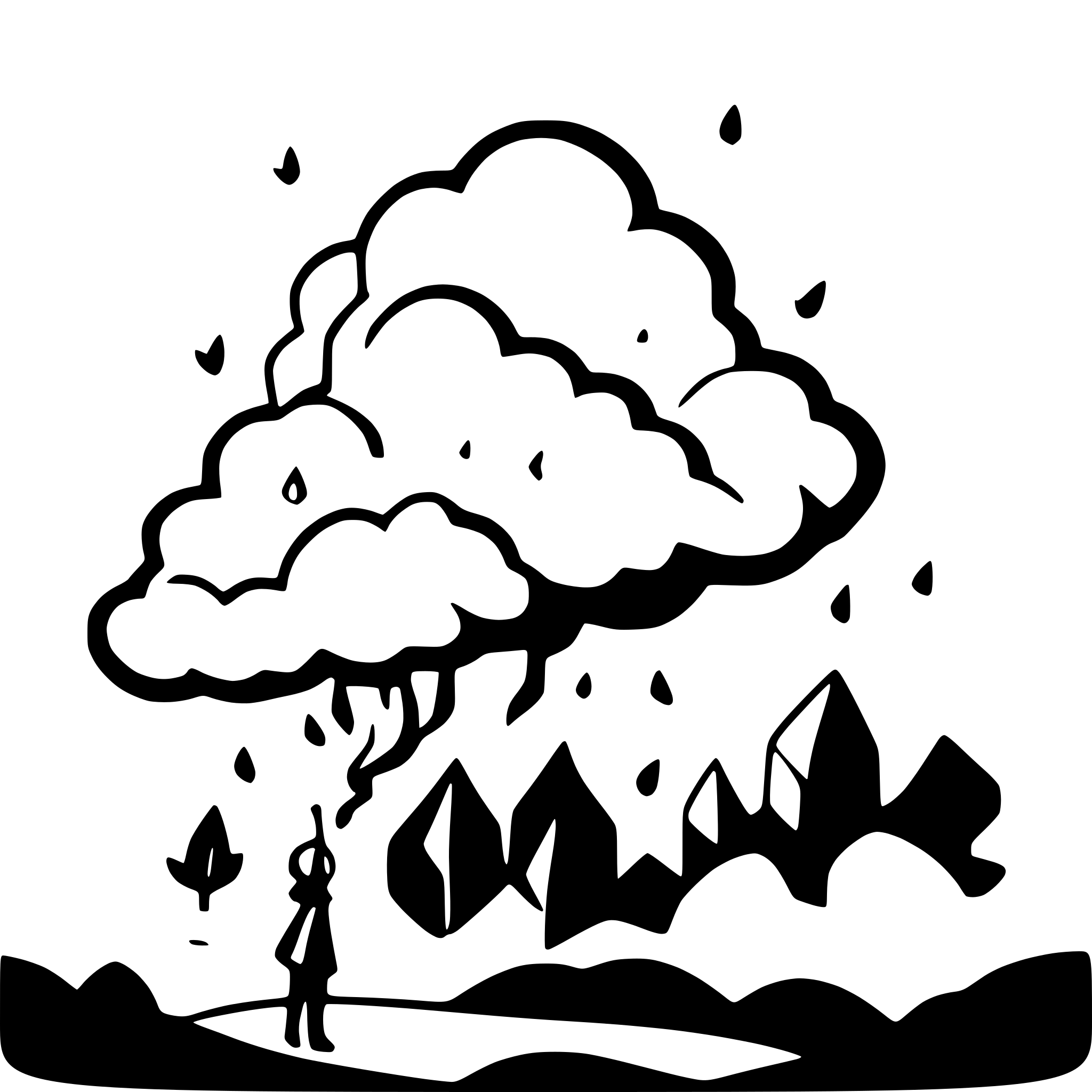 AI-generated SVG of a CLOUDS AS FIRE