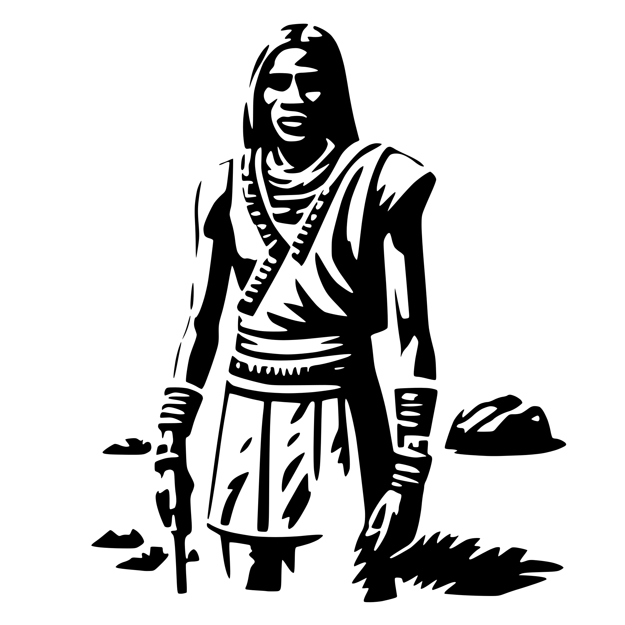 AI-generated SVG of 'masai'