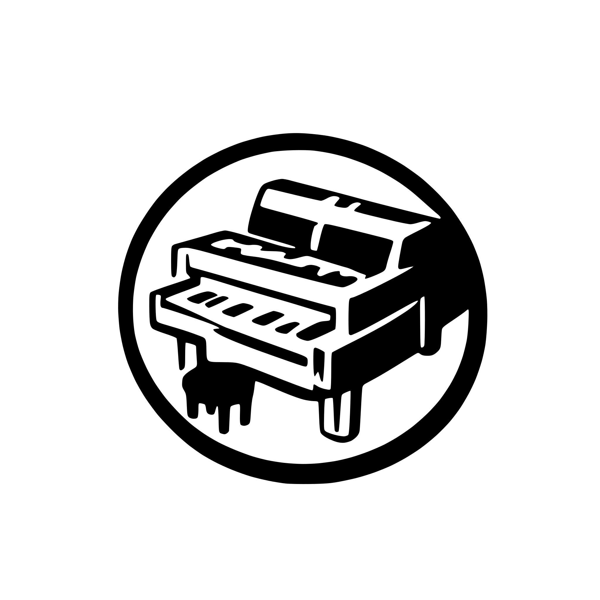 AI-generated SVG of 'piano and guitar simple icon'
