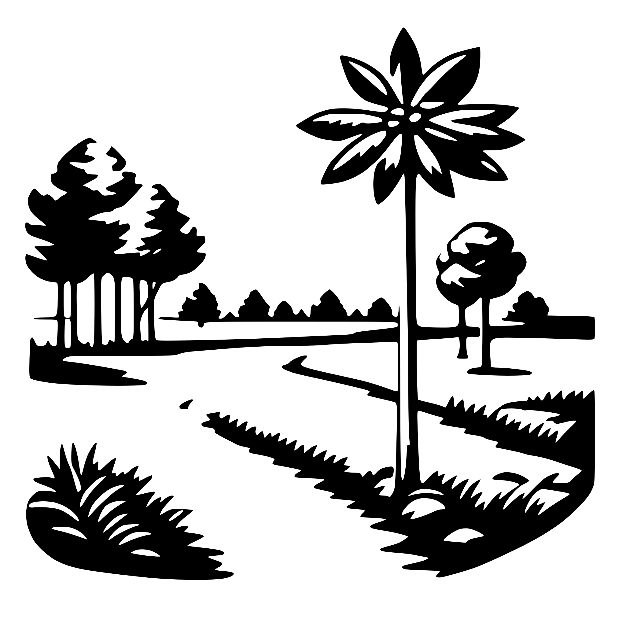AI-generated SVG of a nature preserve