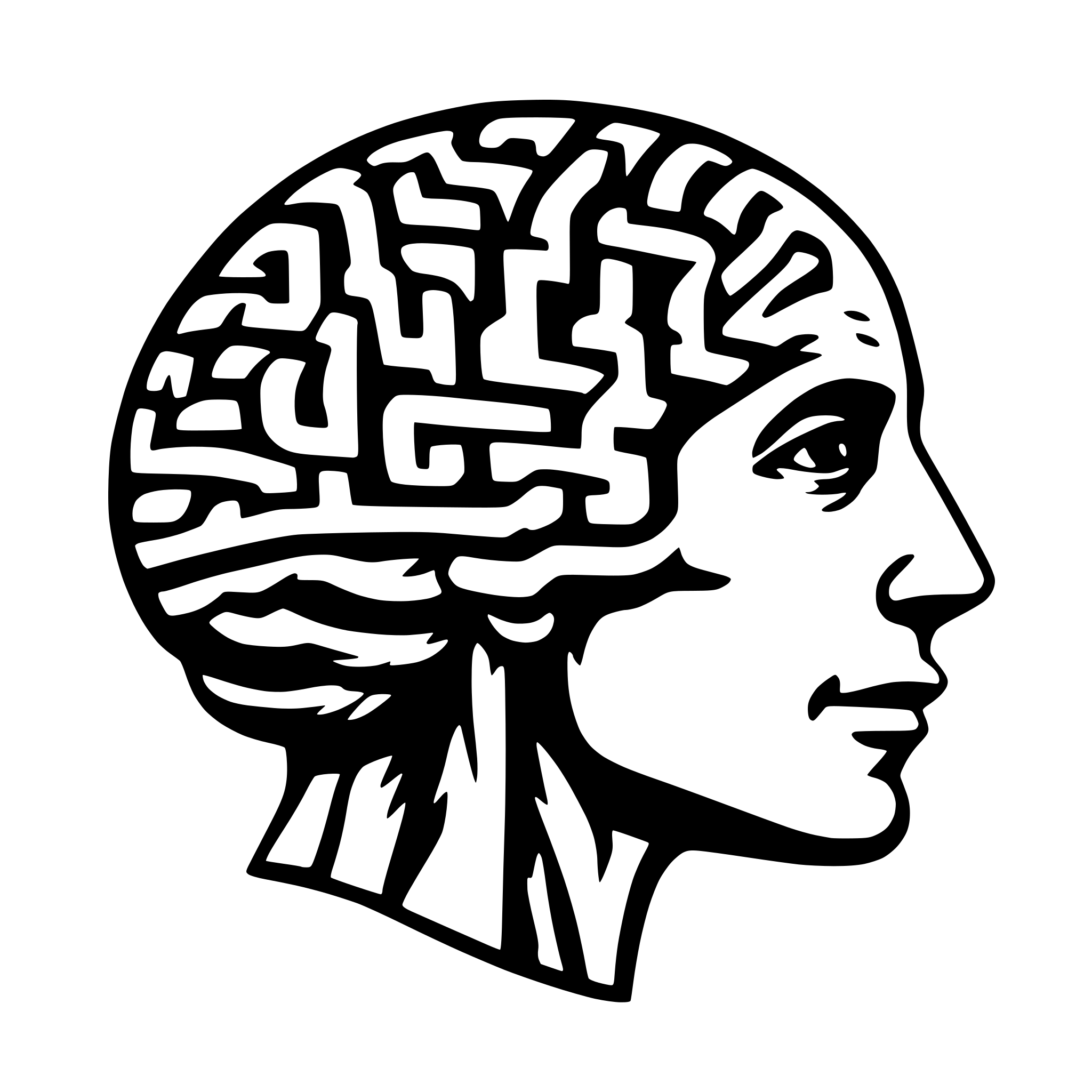 AI-generated SVG of 'brain'