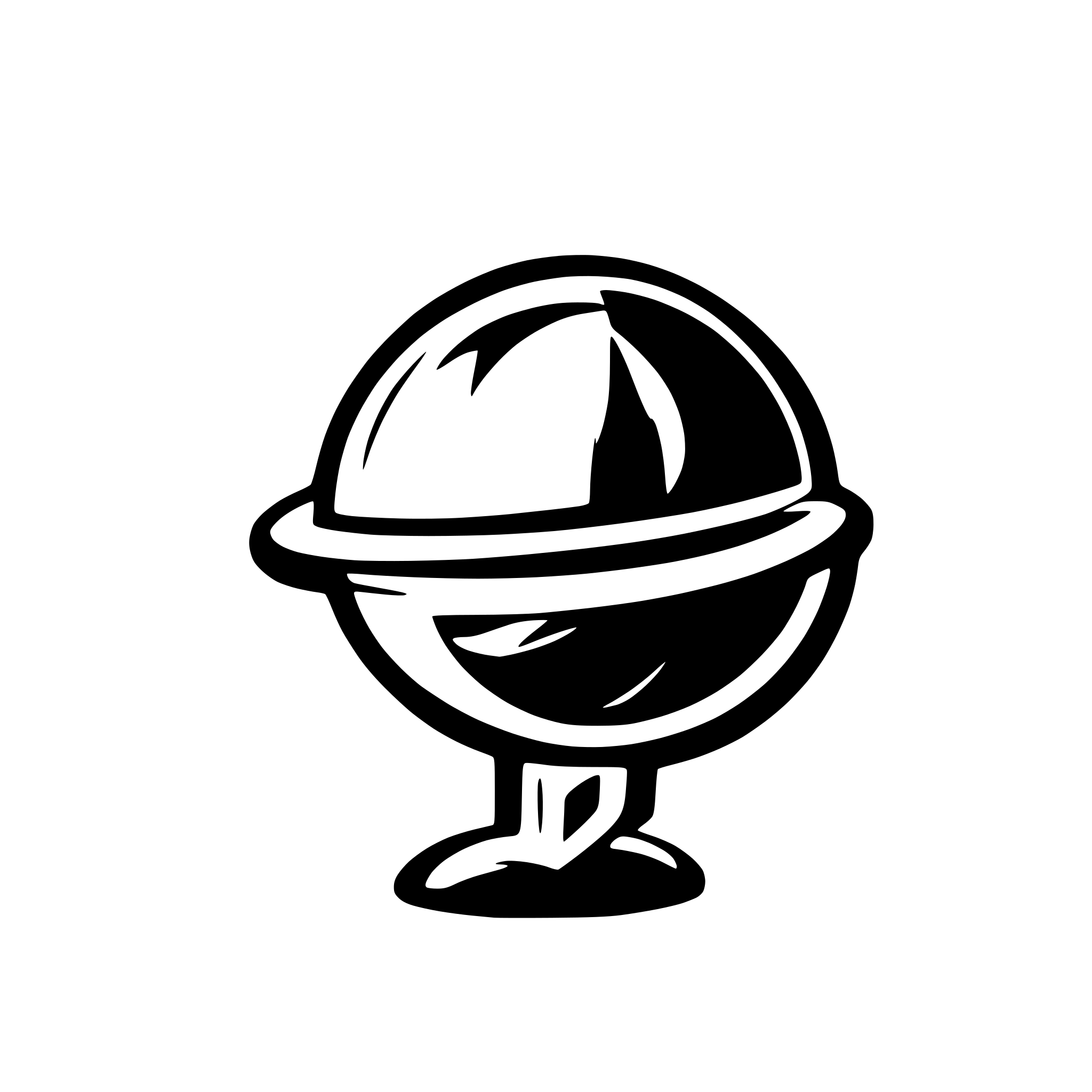 AI-generated SVG of a VP planet logo