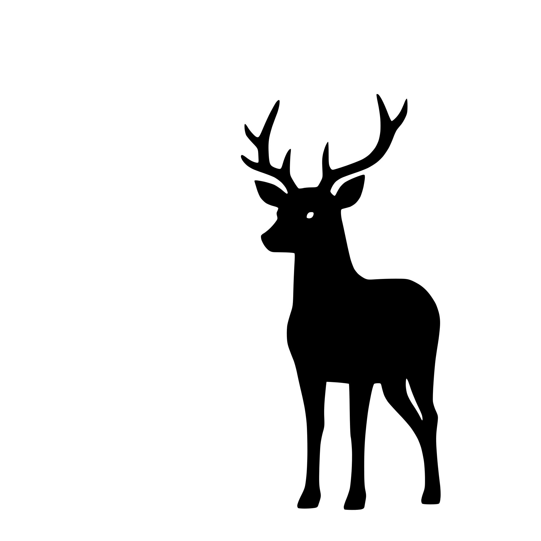 AI-generated SVG of a deer in the wilderness