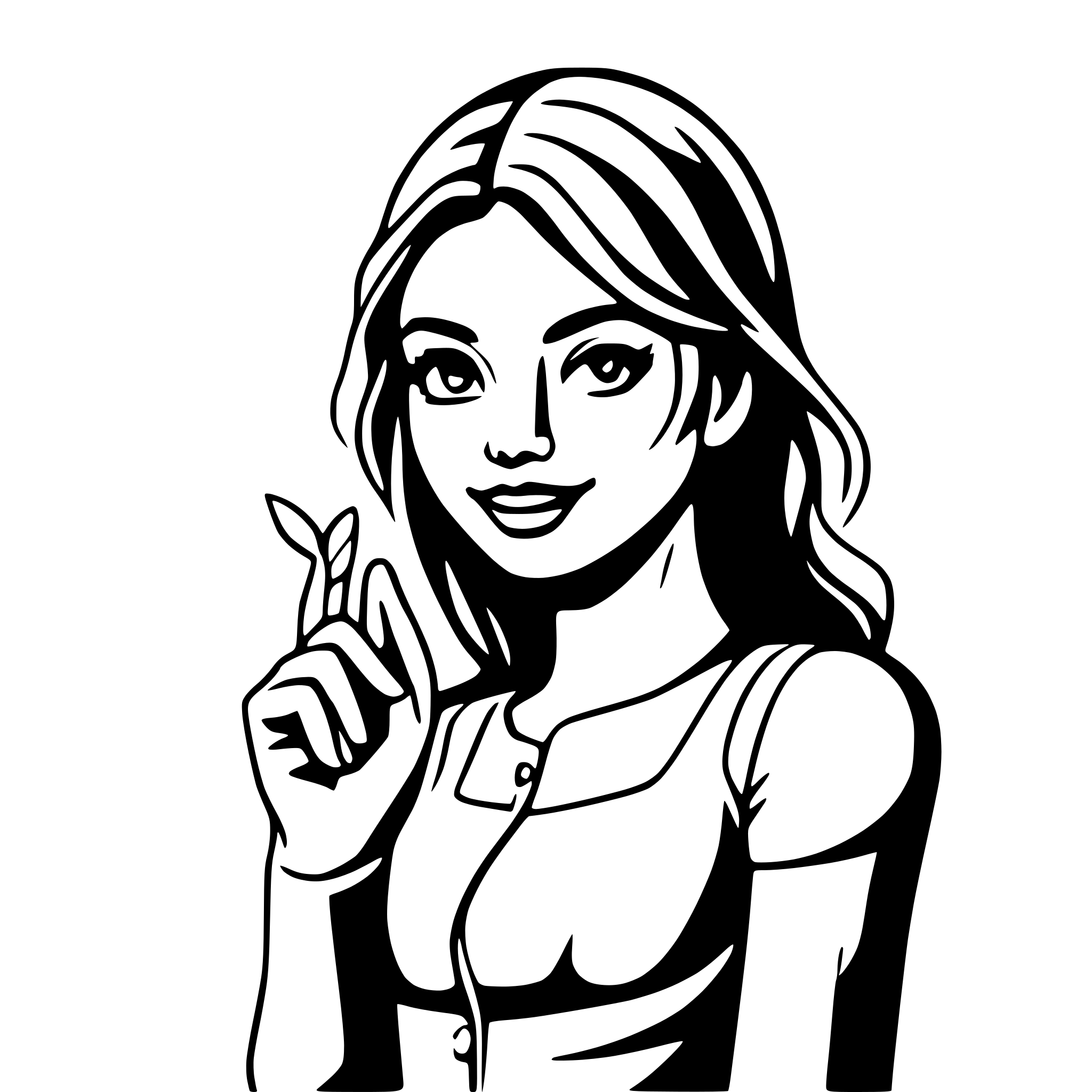 AI-generated SVG of a Eine frau die auf einer mauer feudig tantzt