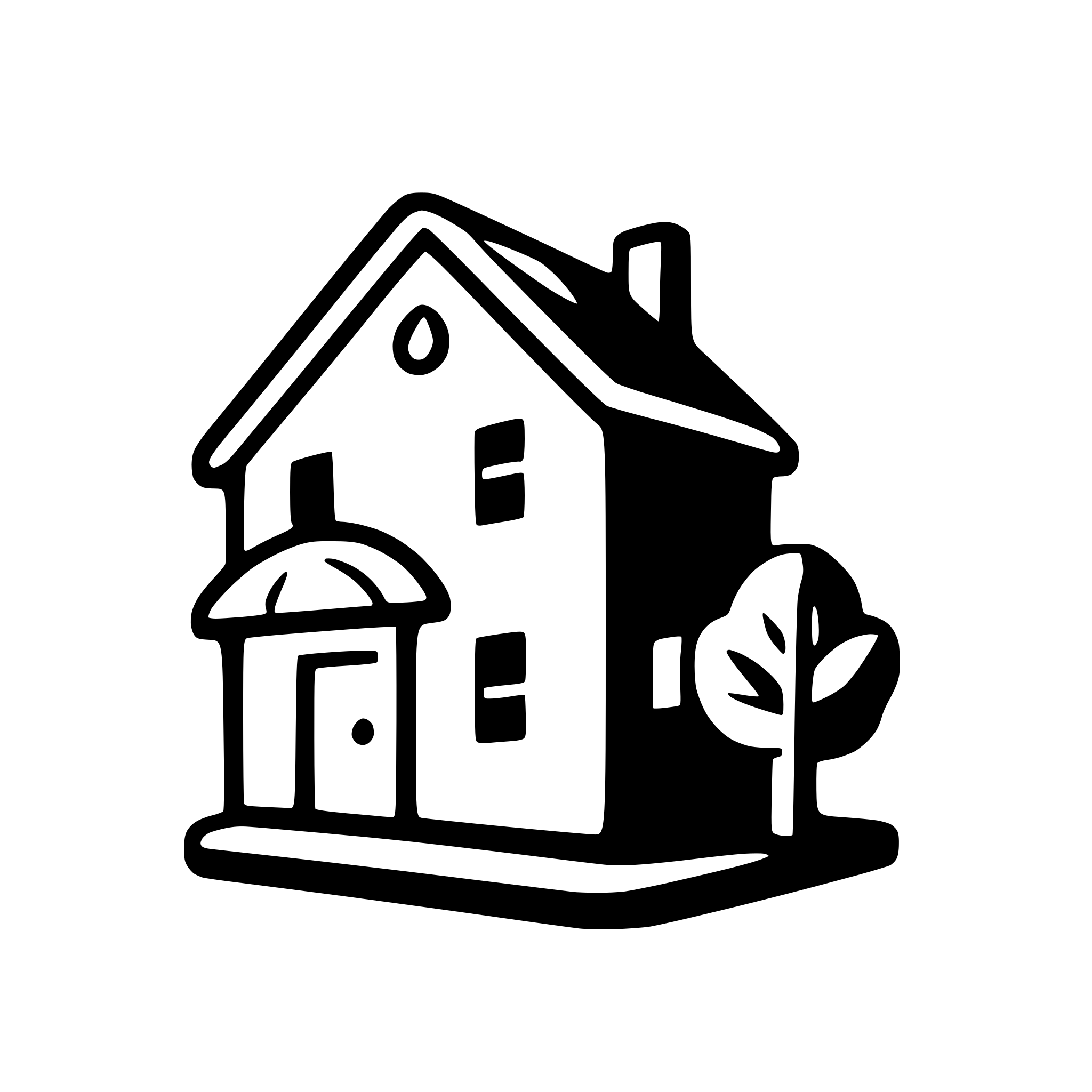 AI-generated SVG of 'house with garden'