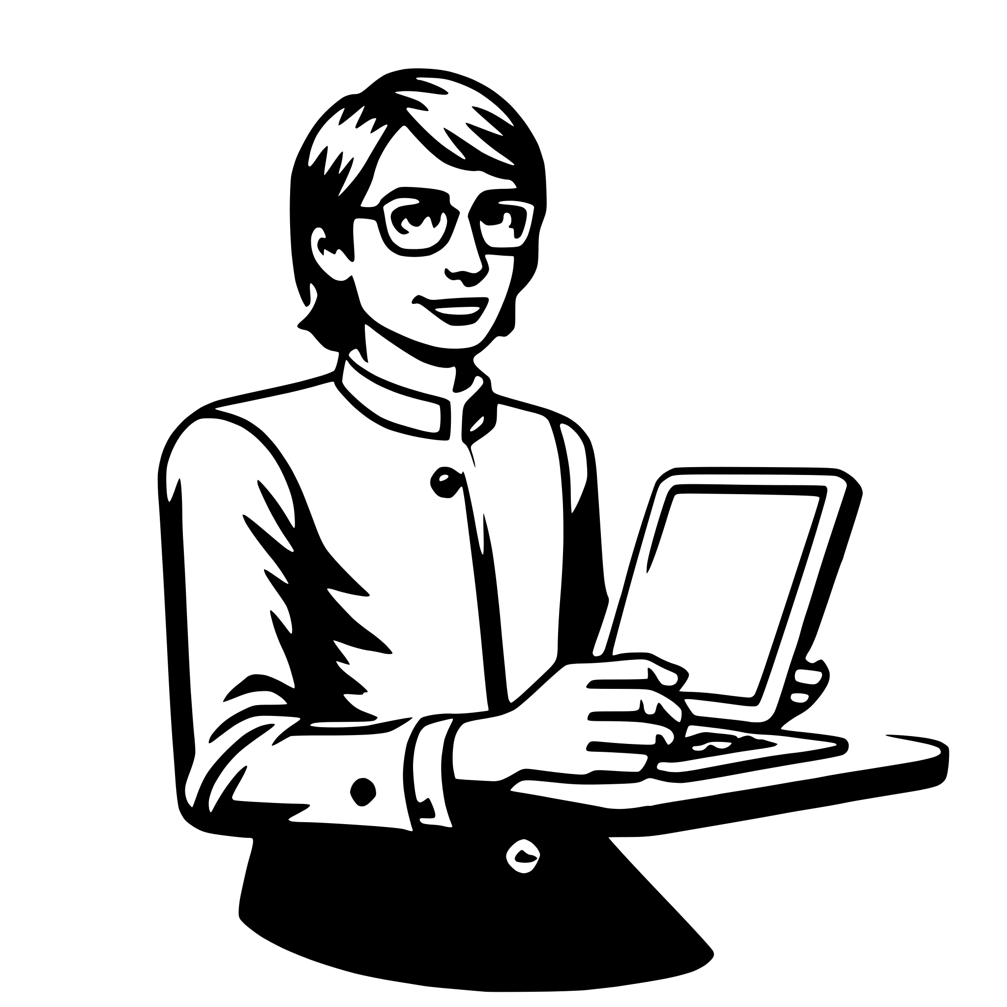 AI-generated SVG of 'web developer'