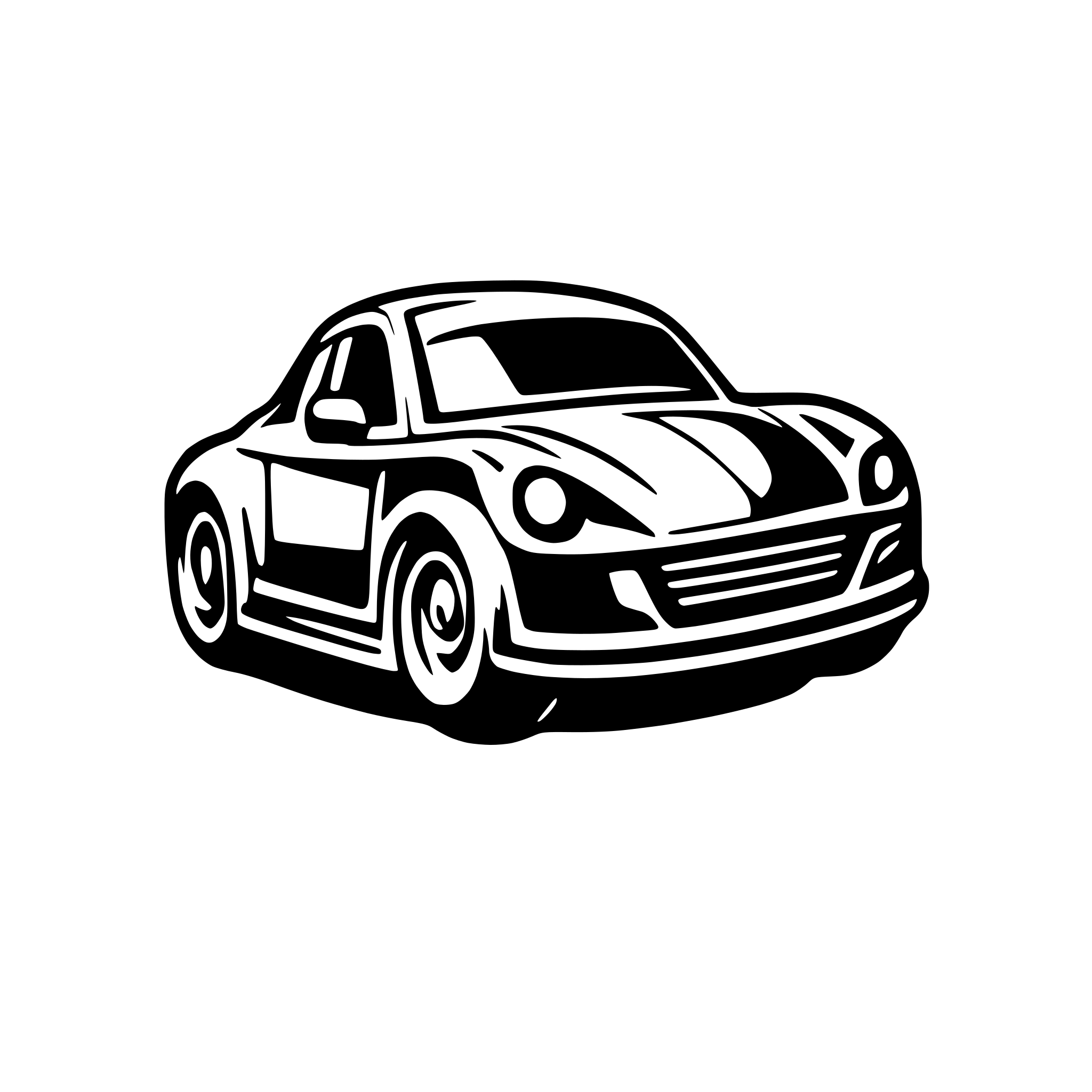AI-generated SVG of a car