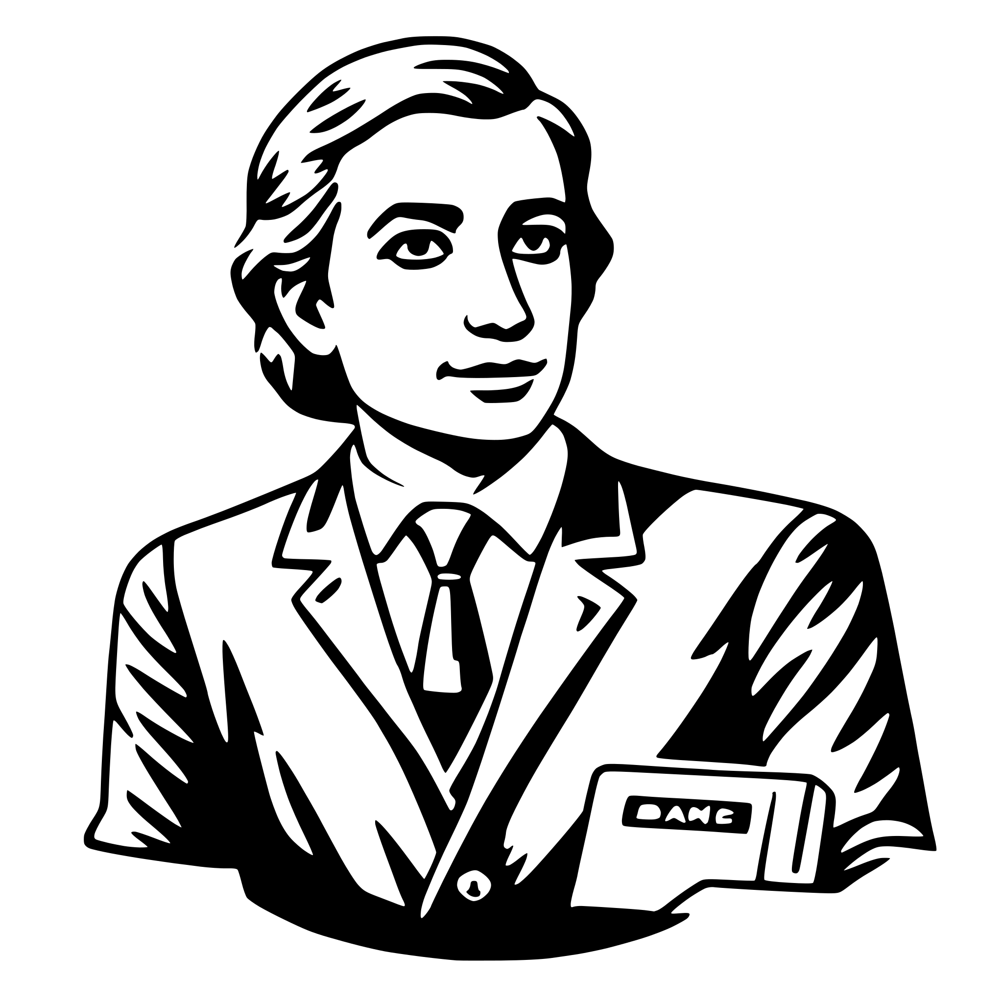 AI-generated SVG of a banker
