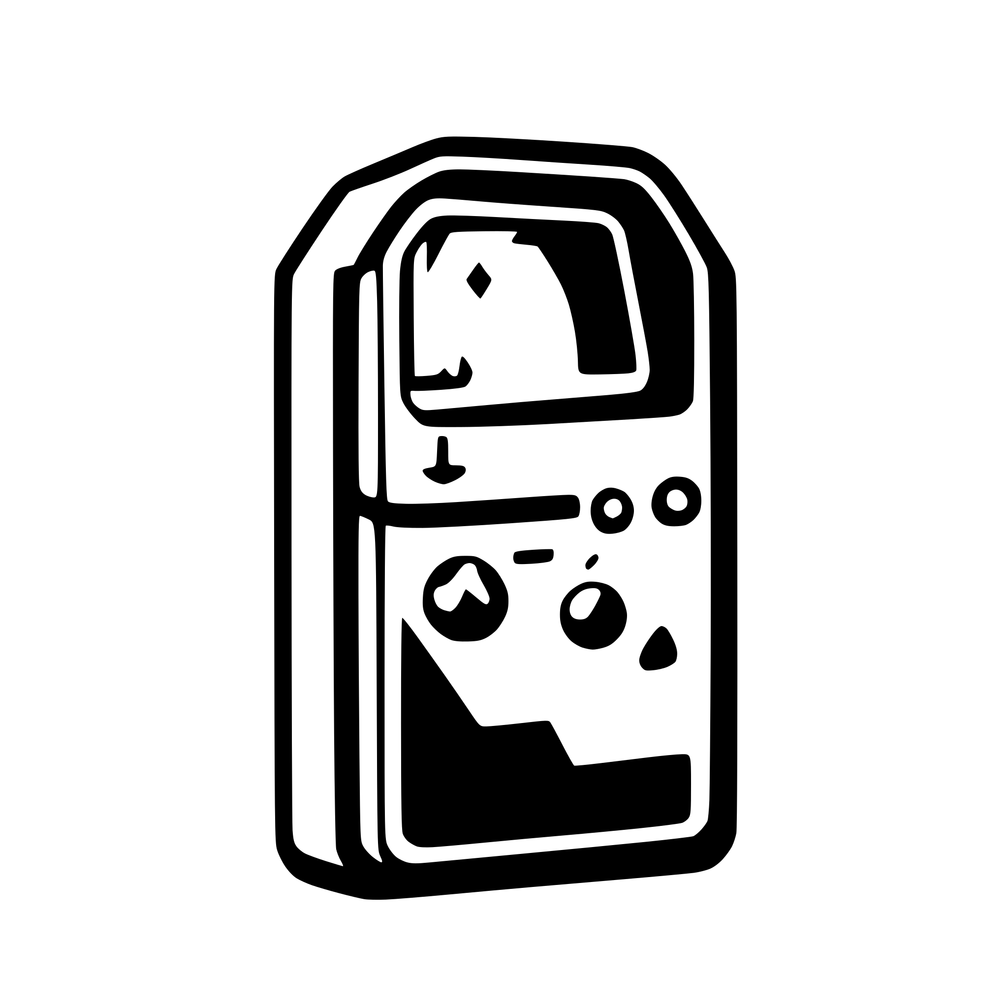 AI-generated SVG of 'a stylized cabinet retrogame icon'