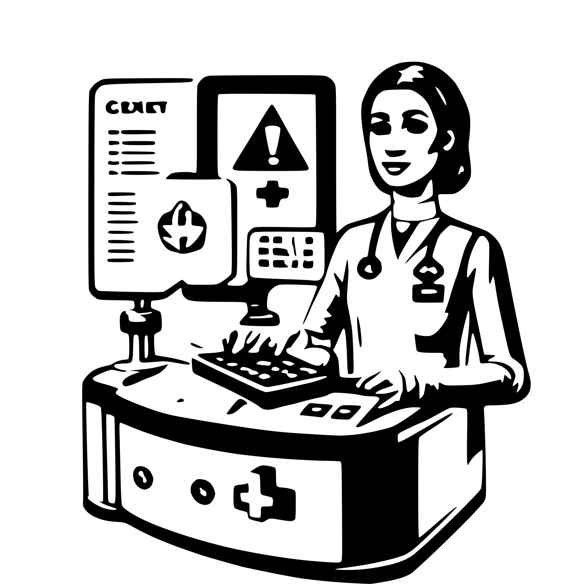 AI-generated SVG of 'revenue cycle management healthcare process'