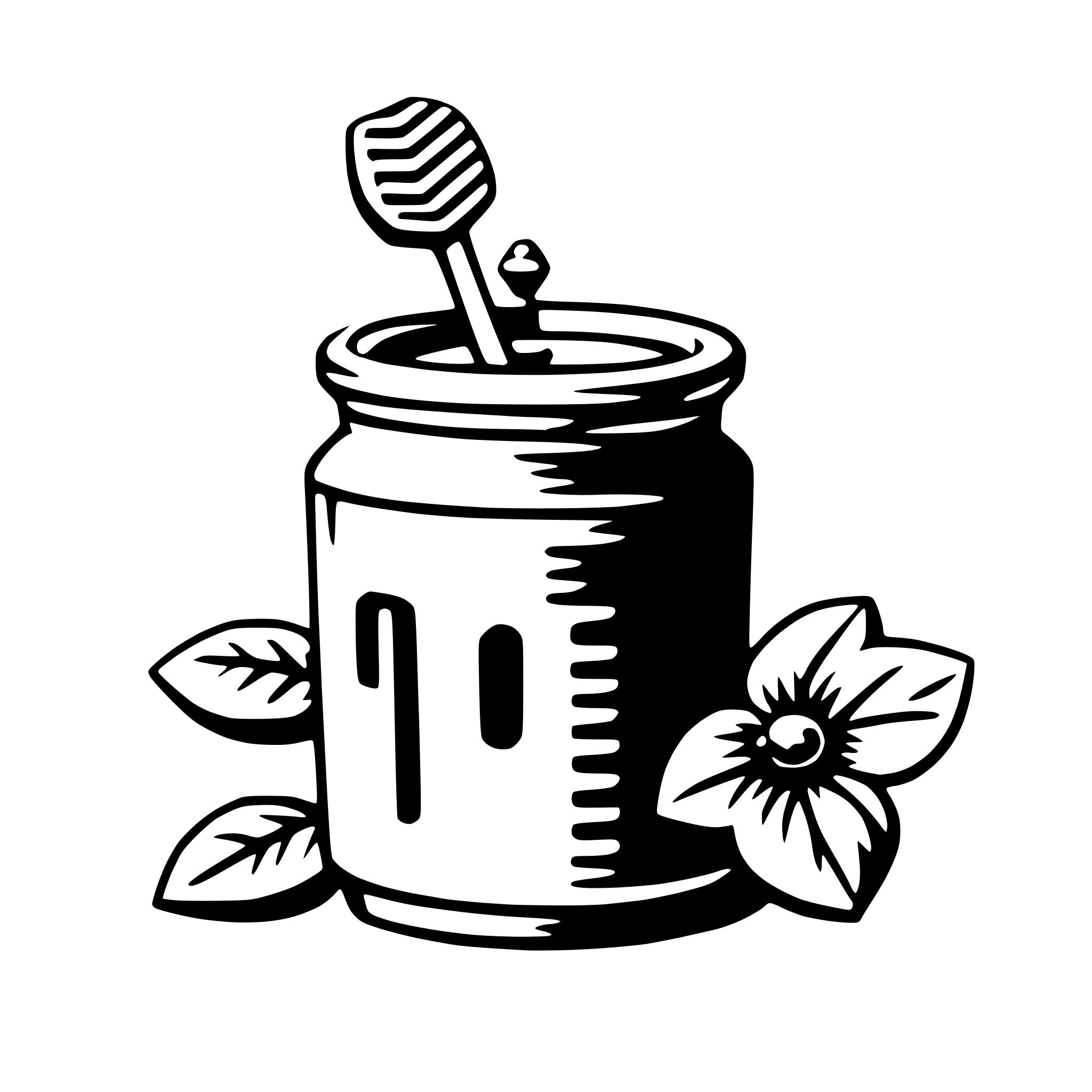 AI-generated SVG of 'honey'