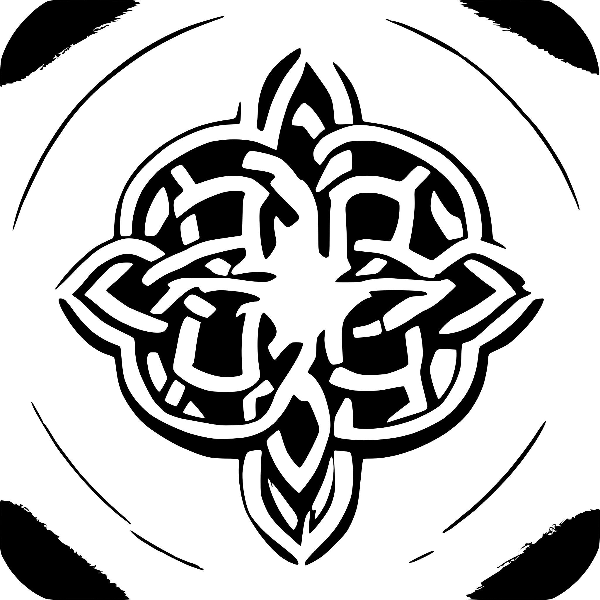 AI-generated SVG of 'celtic circle knot'