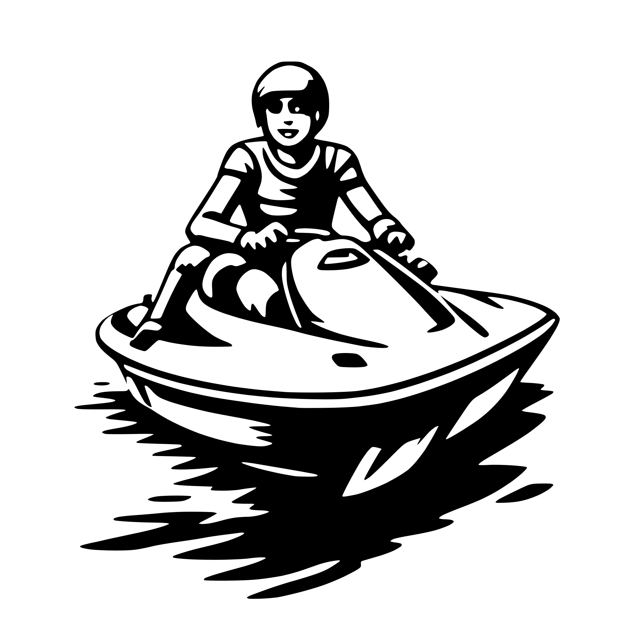 AI-generated SVG of 'jet ski'