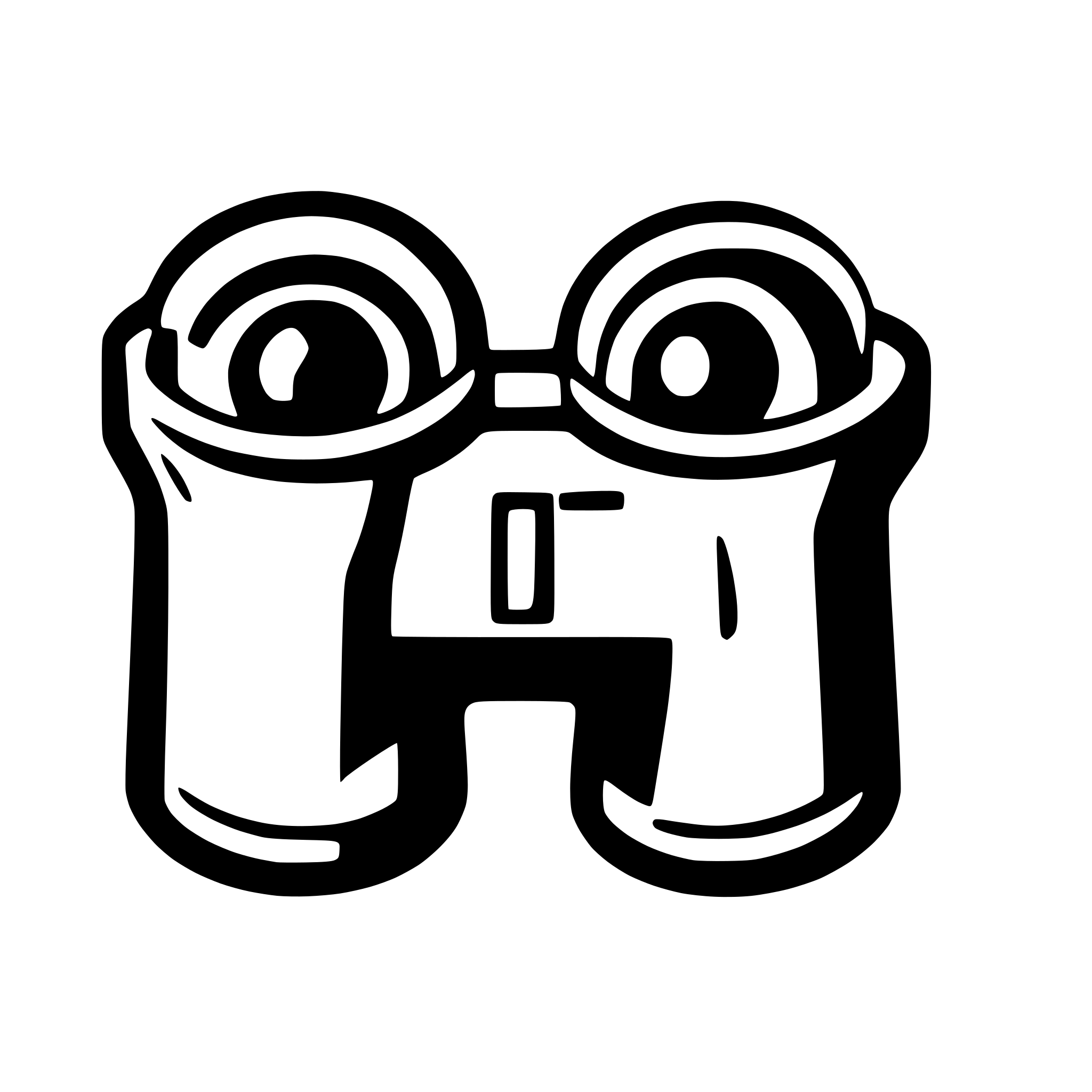 AI-generated SVG of 'generate binoculars icon with black stroke on transparent background'
