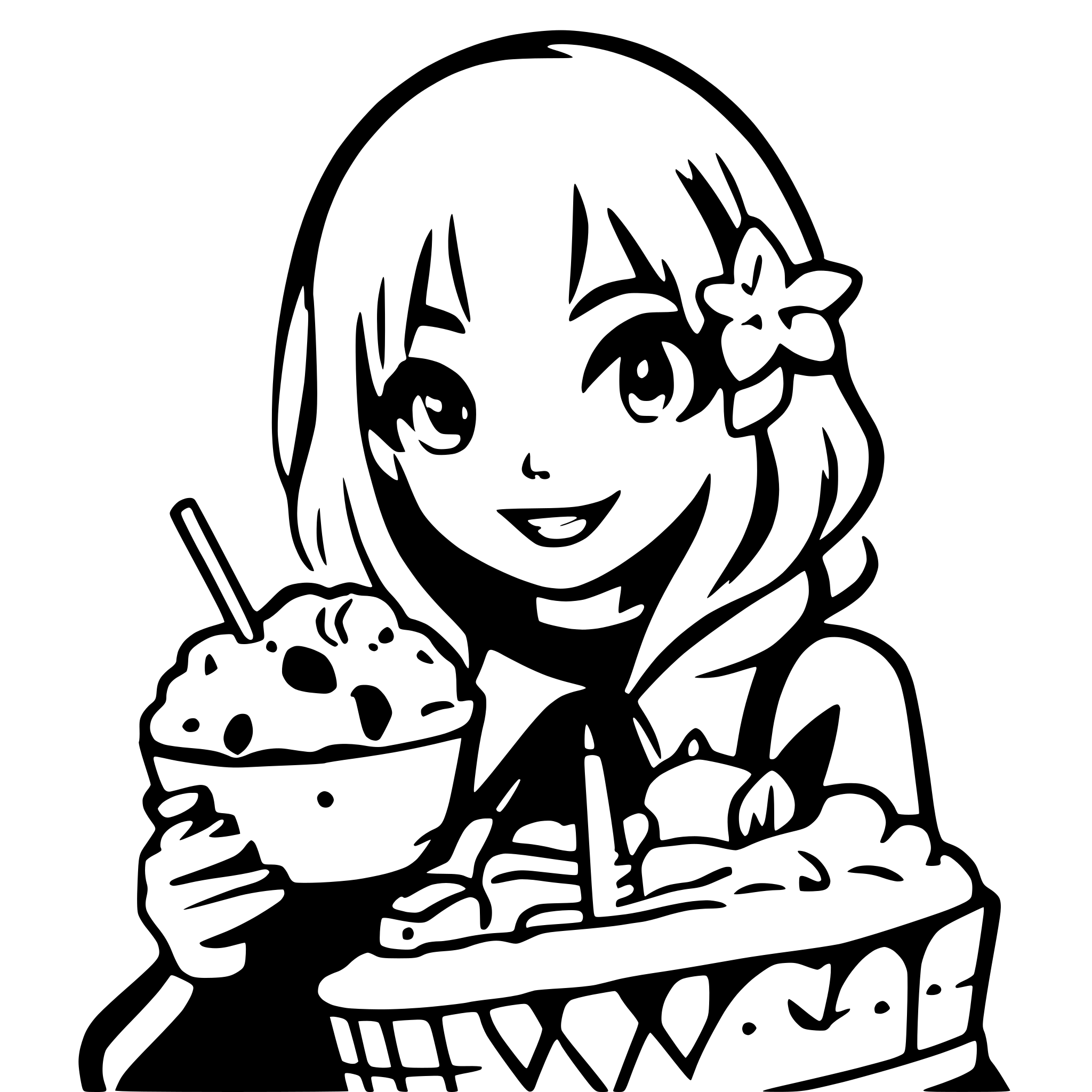 AI-generated SVG of a strawberry cake