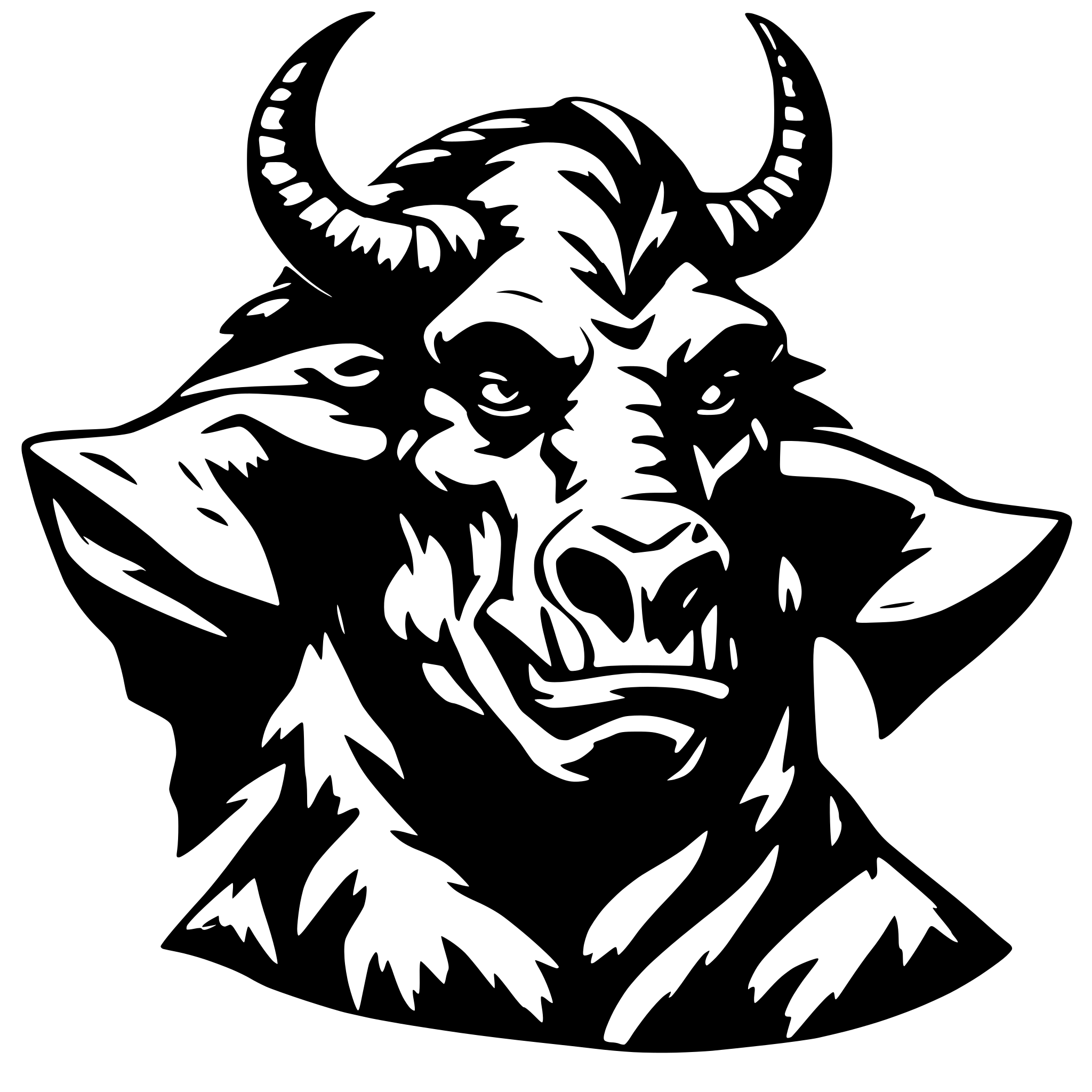 AI-generated SVG of a minotaur dungeons and dragons