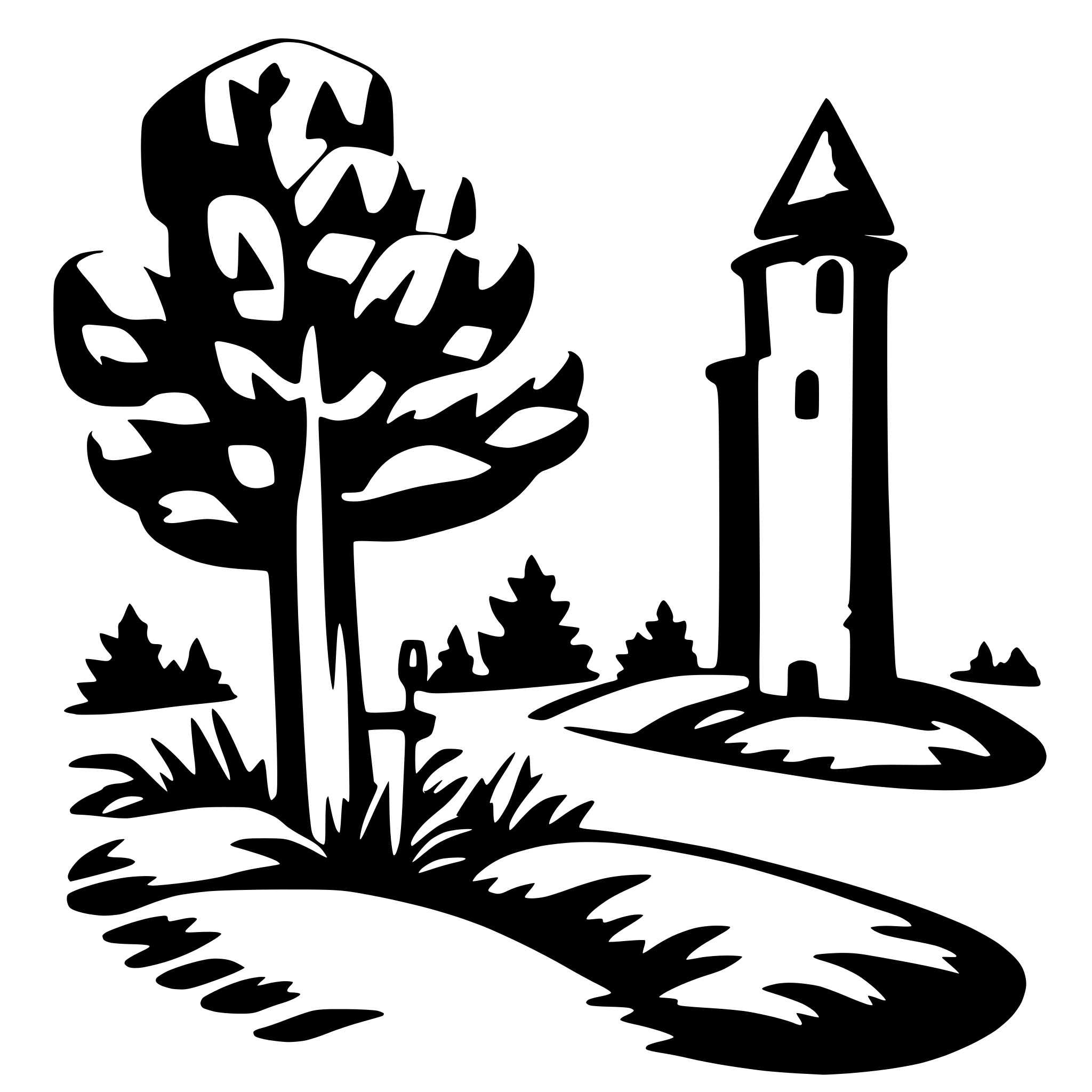 AI-generated SVG of 'schöner Pfad'