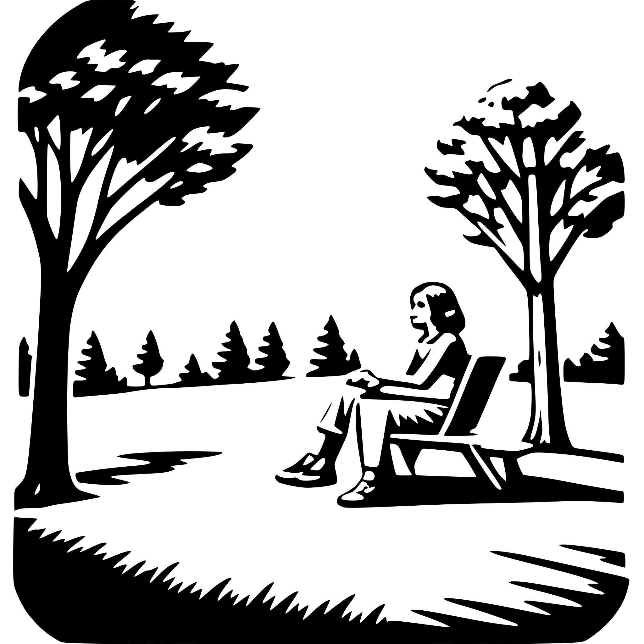 AI-generated SVG of 'outdoor bliss'