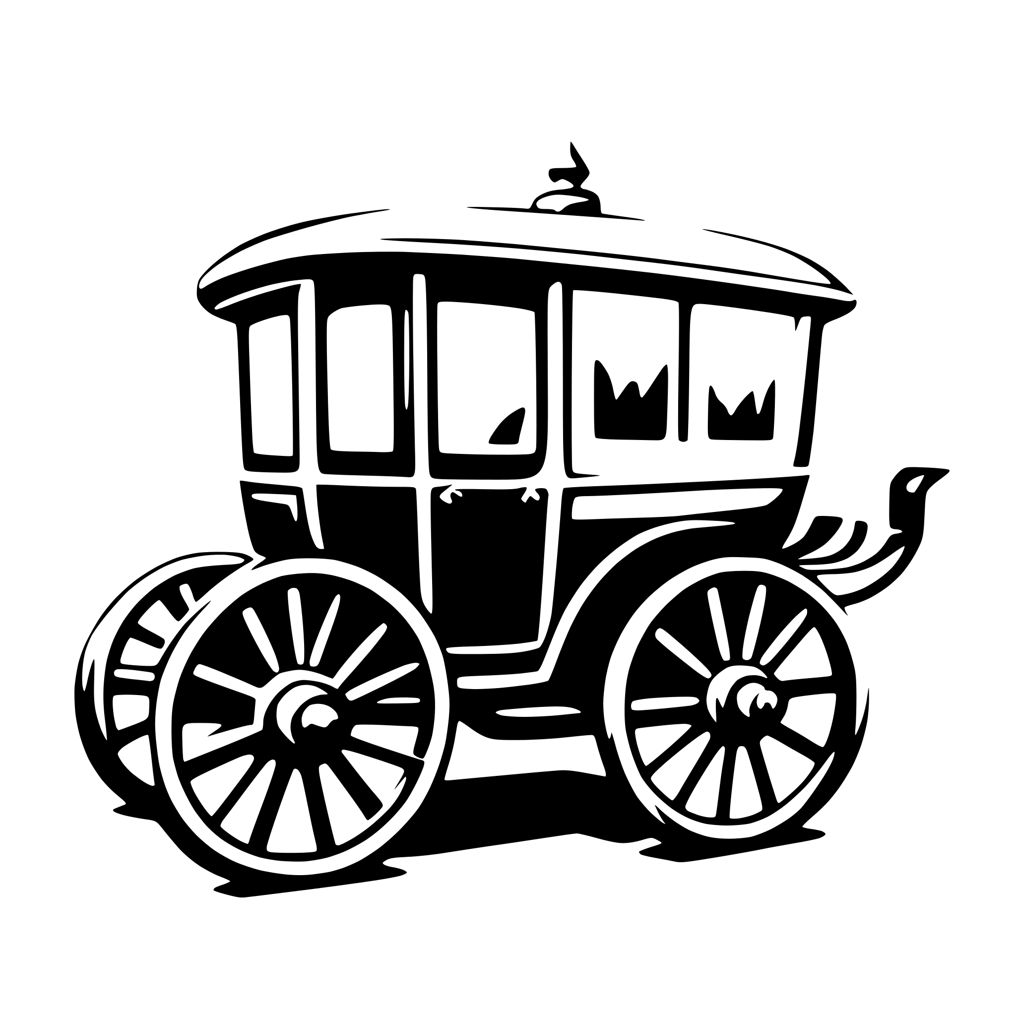 AI-generated SVG of 'carriage'