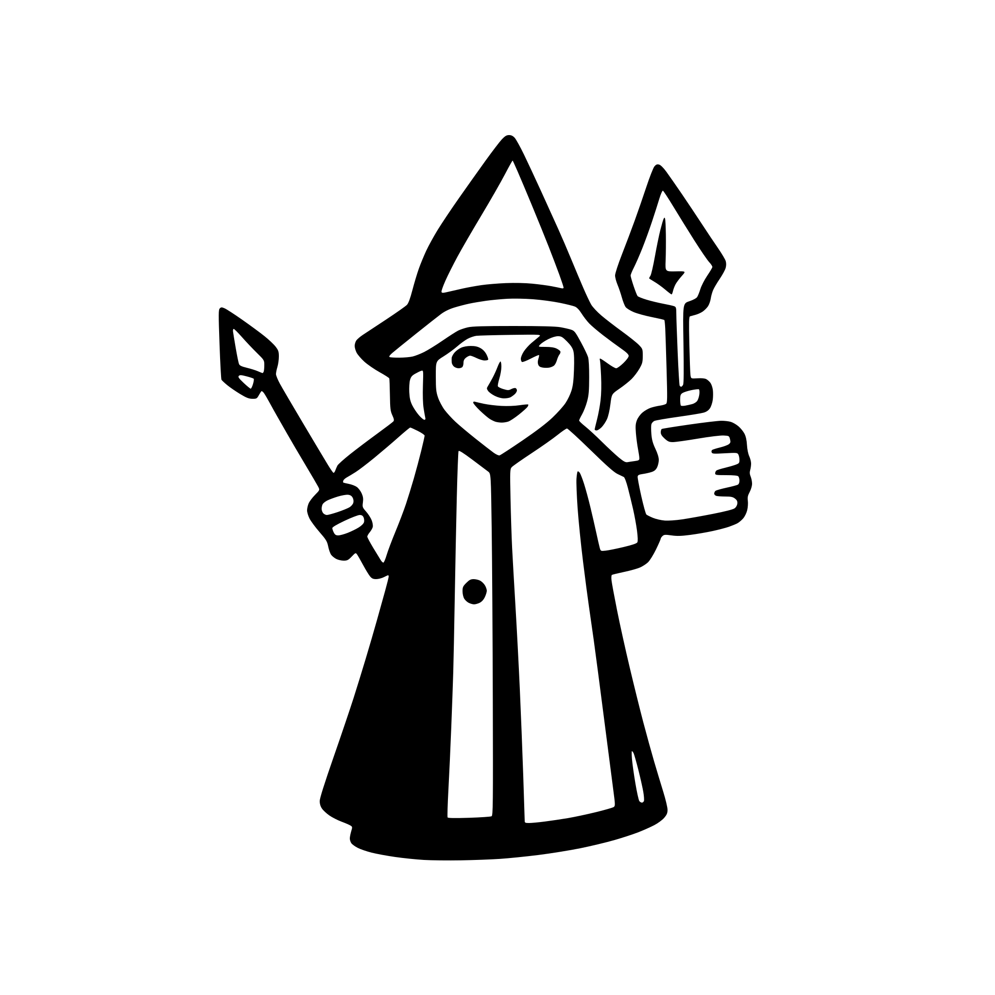 AI-generated SVG of a wizard holding a magic wand, ux/ui icon, fontawesome styling
