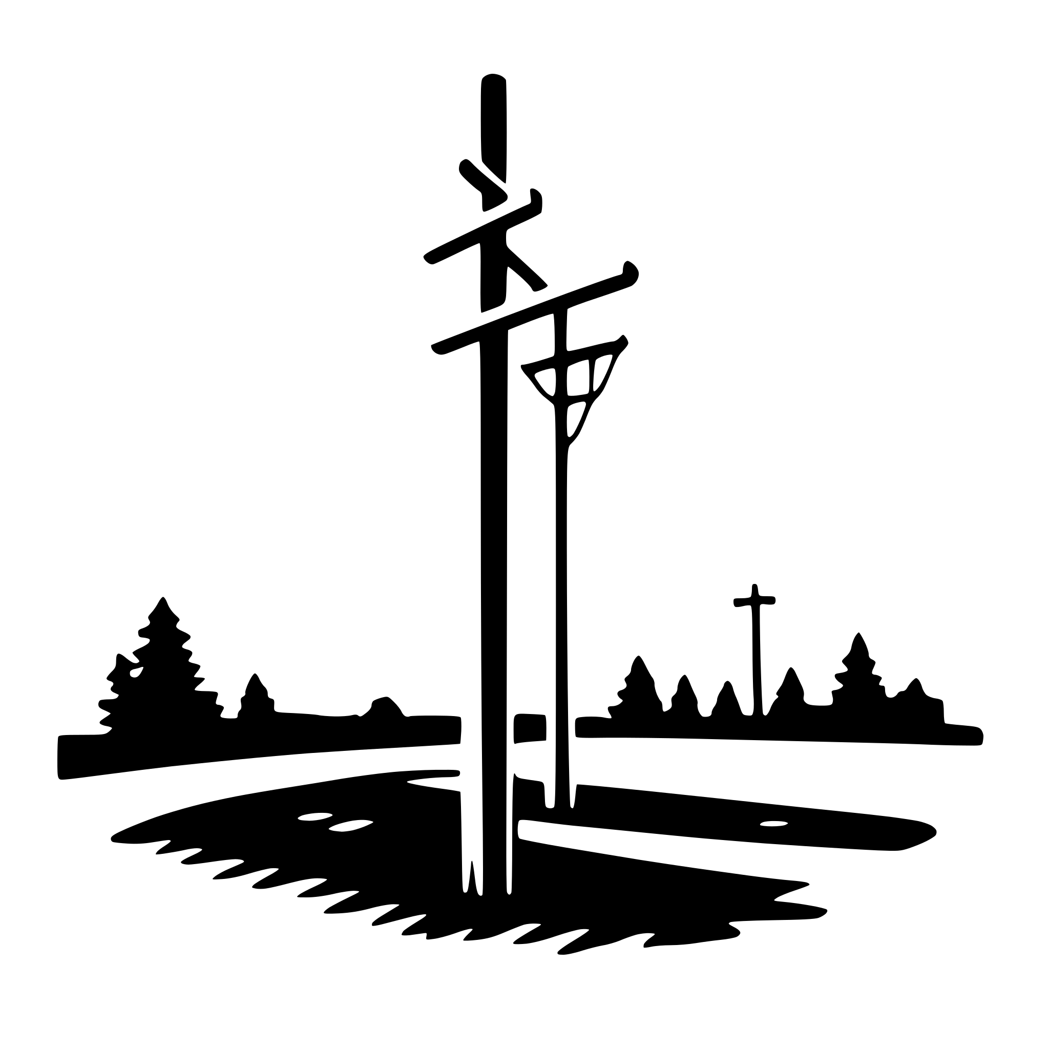 AI-generated SVG of a utility pole