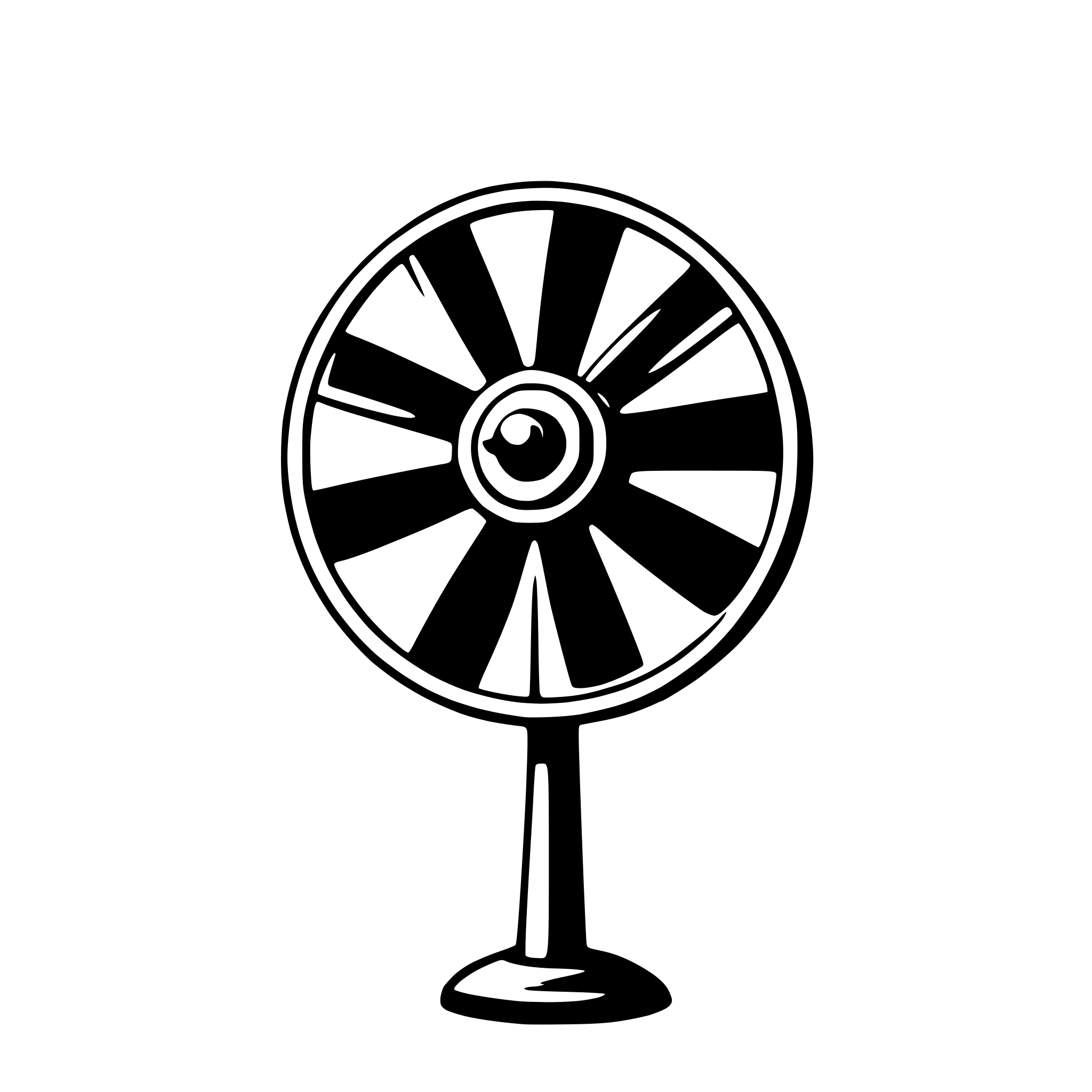 AI-generated SVG of a mechanical fan