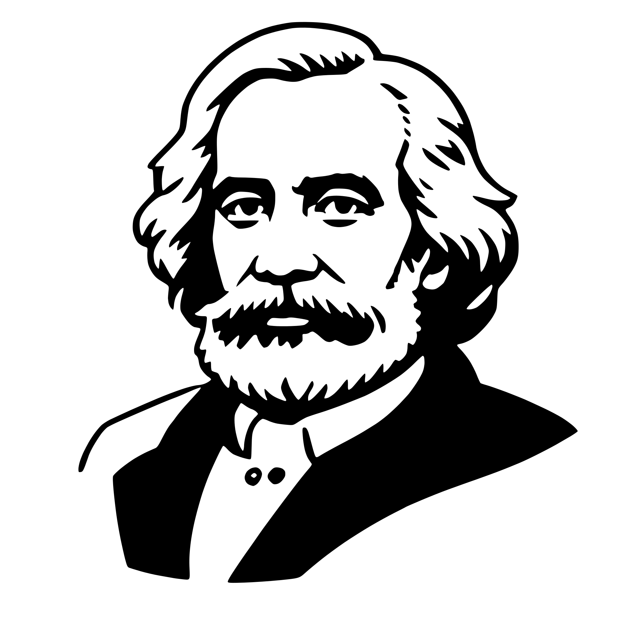 AI-generated SVG of 'karl marx'