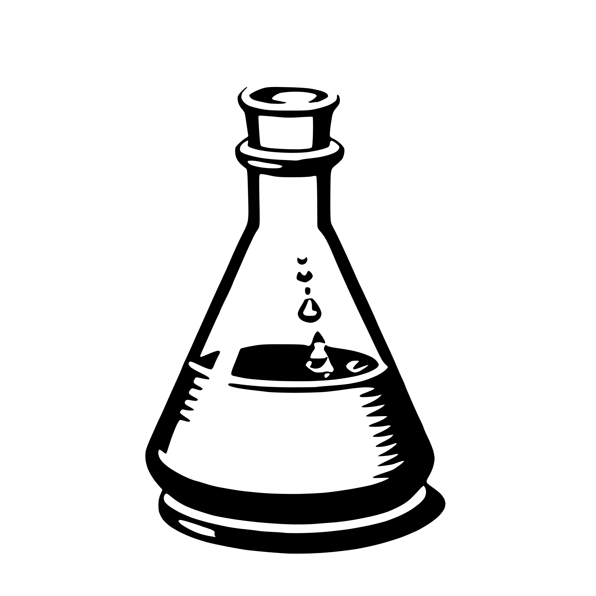 AI-generated SVG of 'erlenmeyer flask'